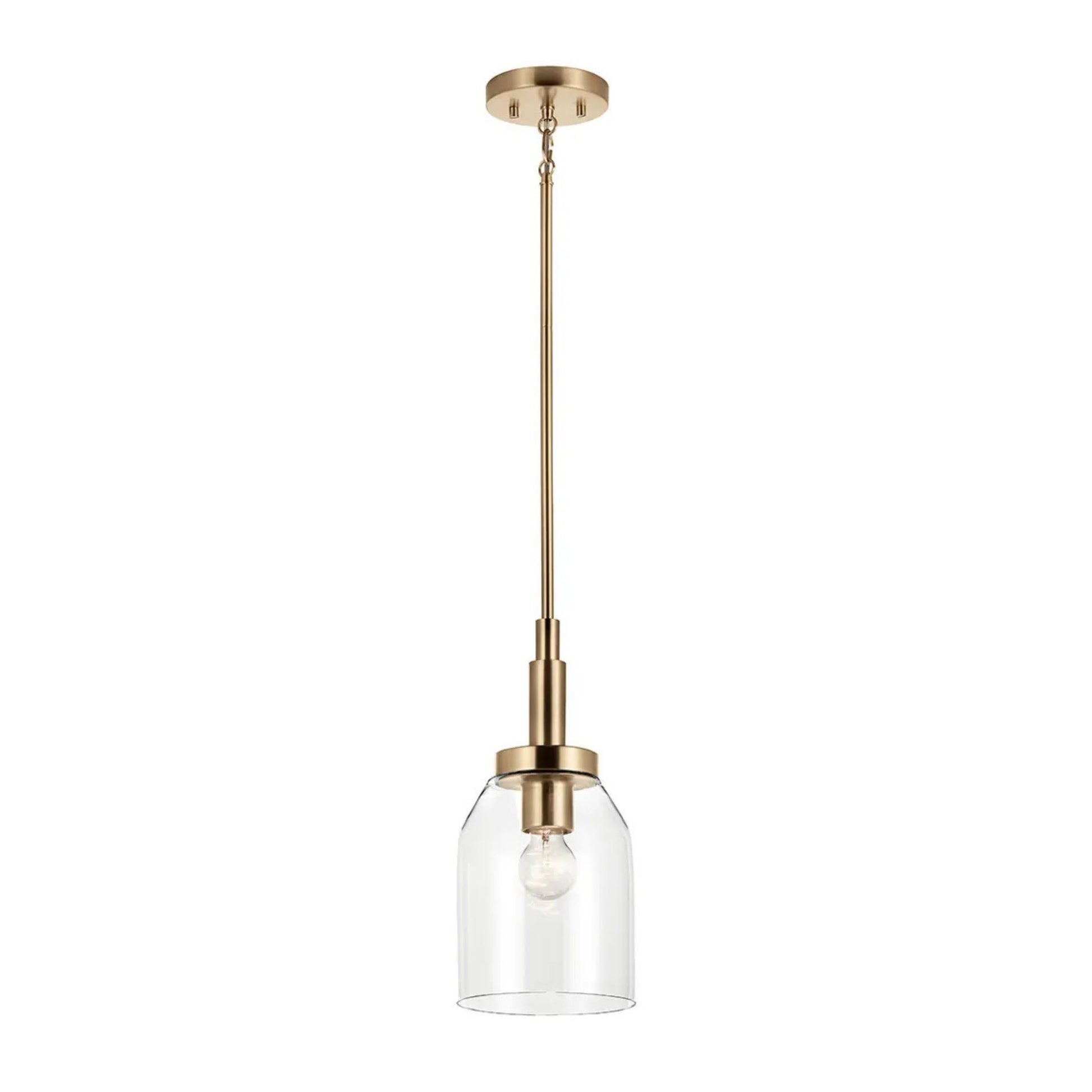 Kichler Lighting - Madden 15" Mini Pendant, Champagne Bronze Finish | Bees Lighting
