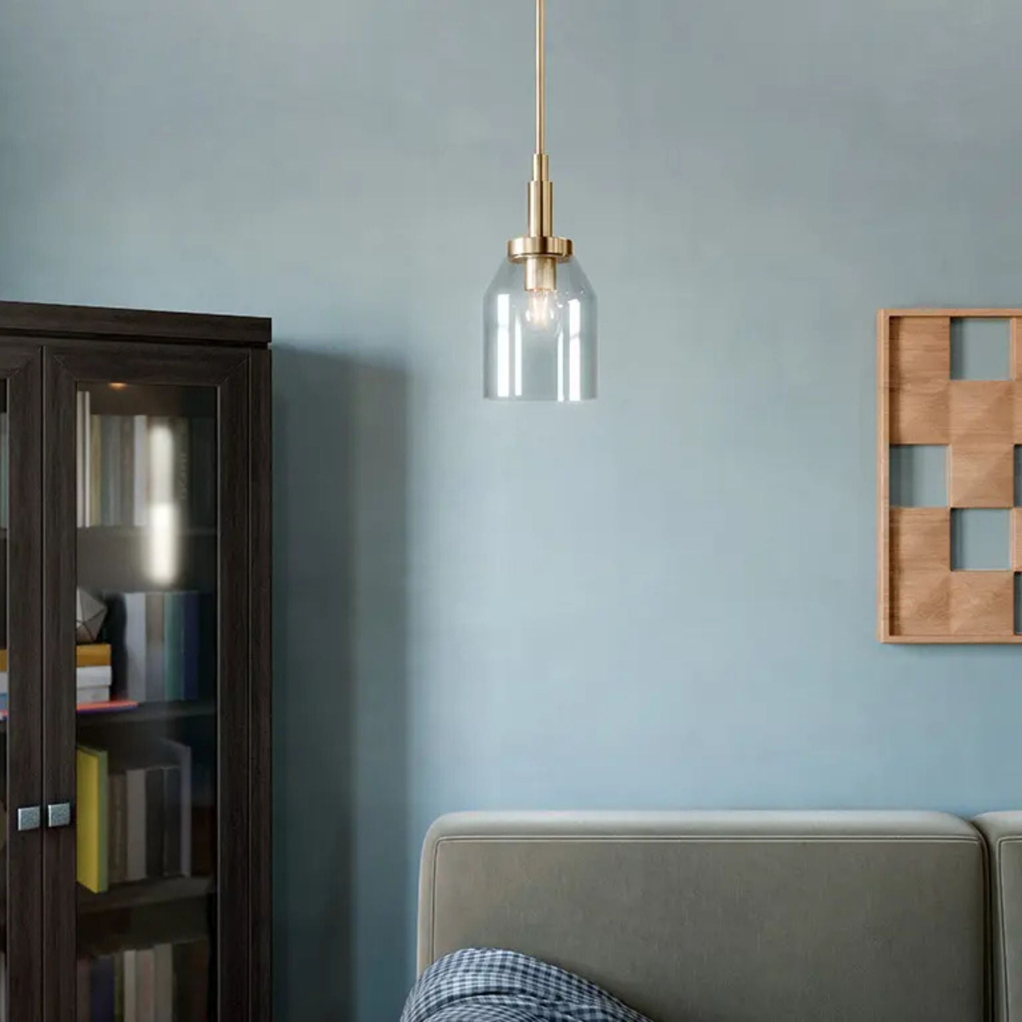 Kichler Lighting - Madden 15" Mini Pendant, Champagne Bronze Finish | Bees Lighting