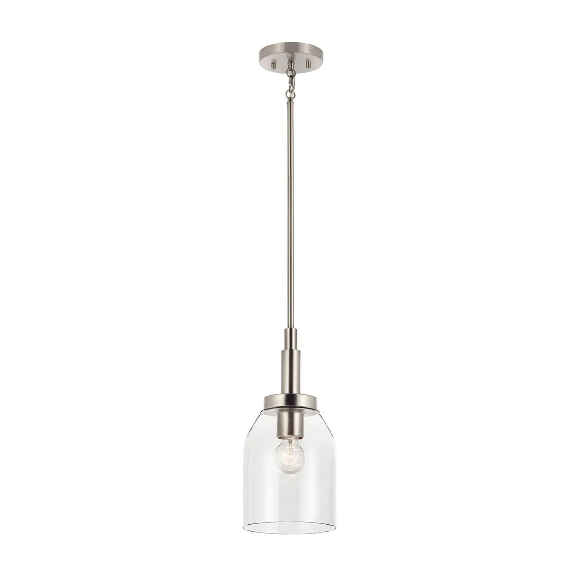 Kichler Lighting - Madden 15" Mini Pendant, Brushed Nickel Finish | Bees Lighting