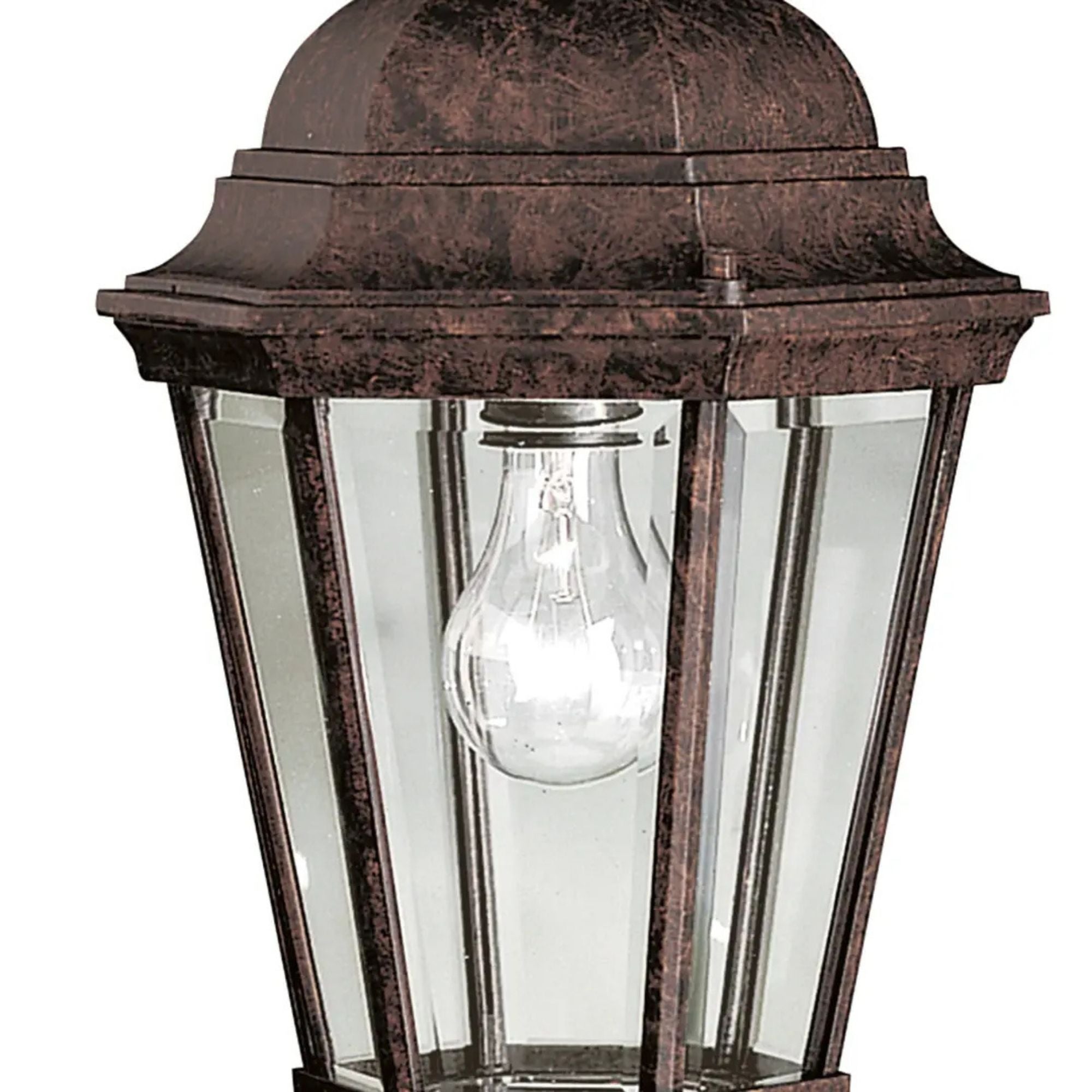 Kichler Madison 13.5 in. Outdoor Hanging Light, Tannery Bronze with Clear Beveled Glass