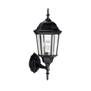 Kichler Madison 23 in. Outdoor Sconce, Black with Clear Beveled Glass