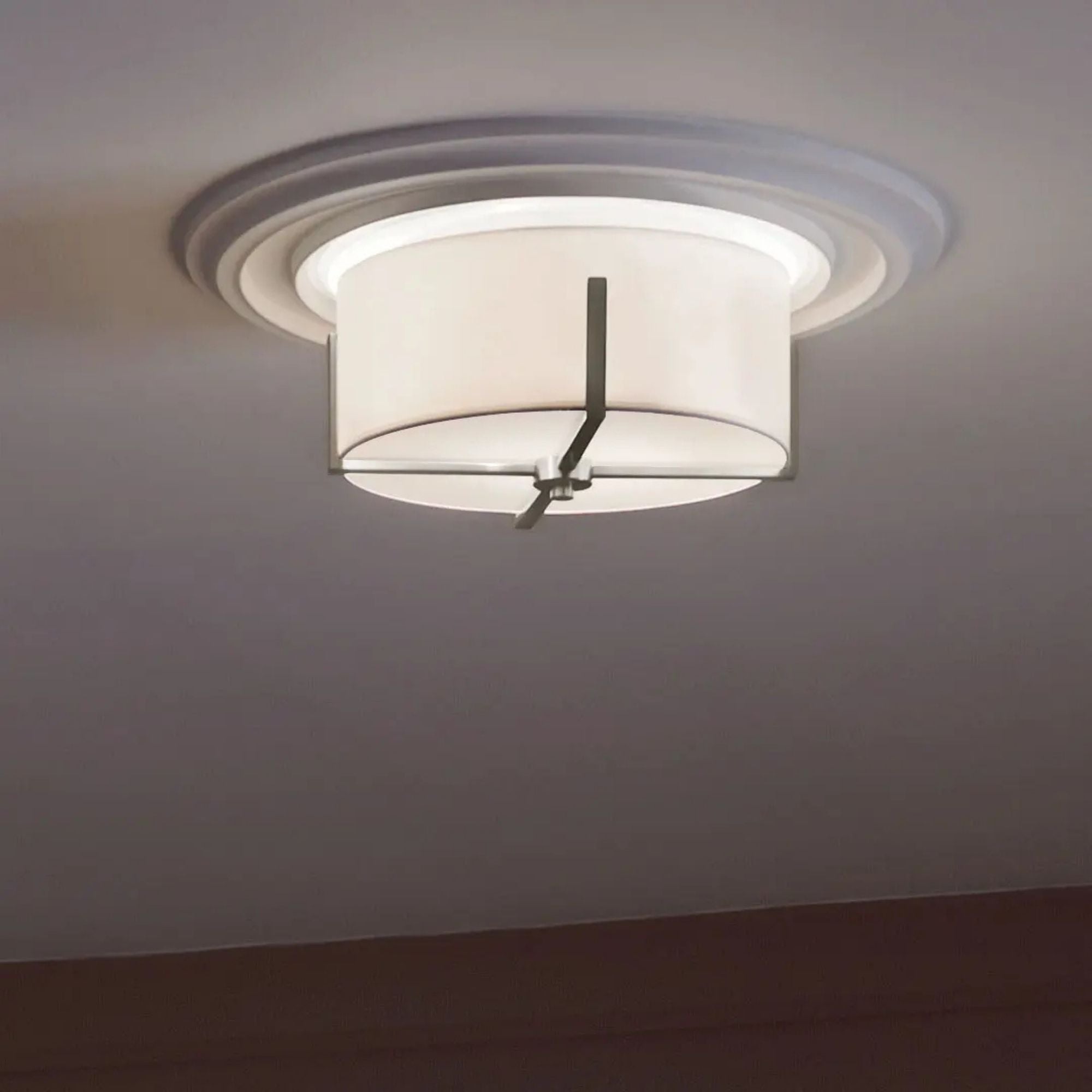 Malen 16" 2-Light Flush Mount, Classic Pewter Finish