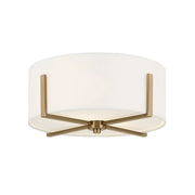 Malen 16" 2-Light Flush Mount, Champagne Bronze Finish
