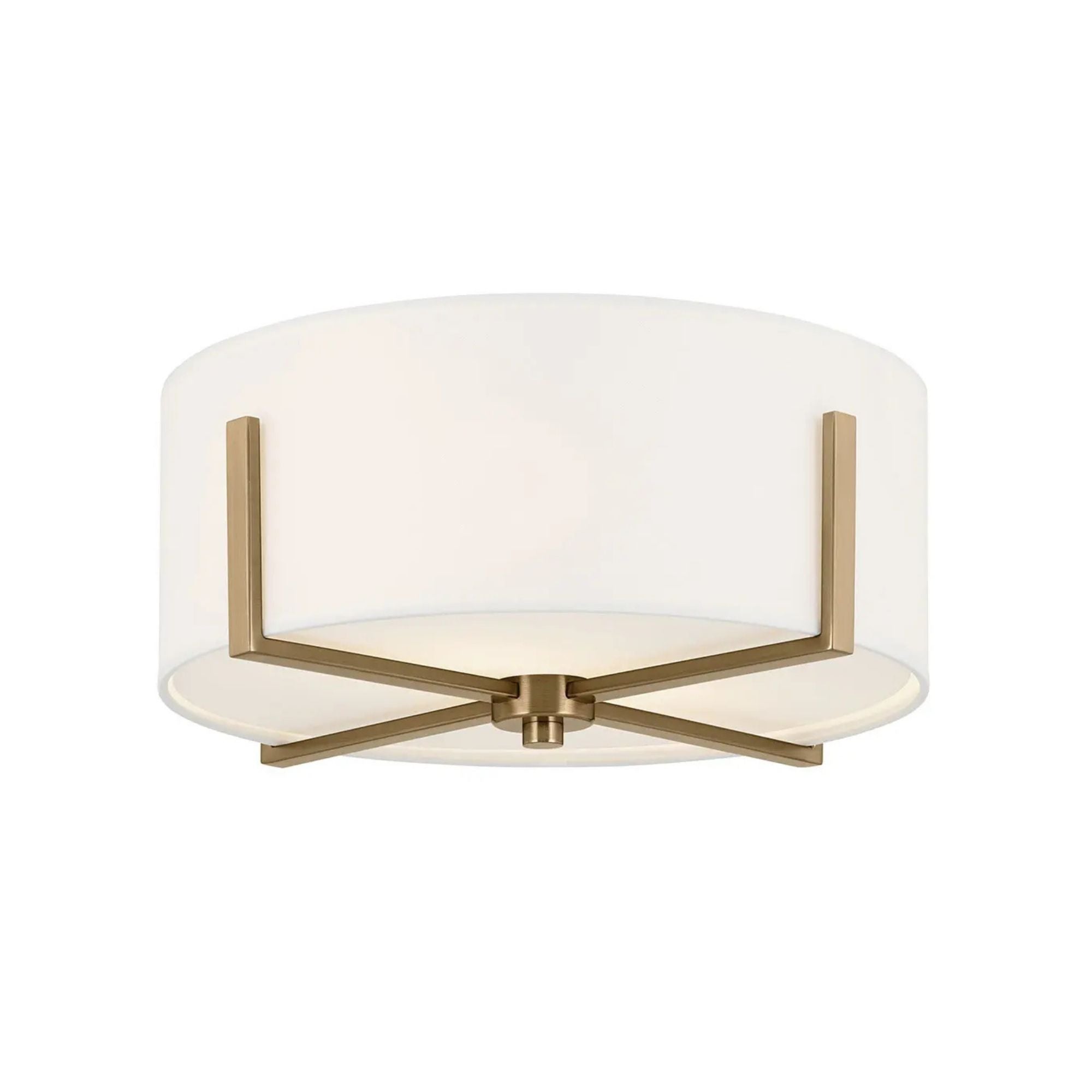 Malen 16" 2-Light Flush Mount, Champagne Bronze Finish