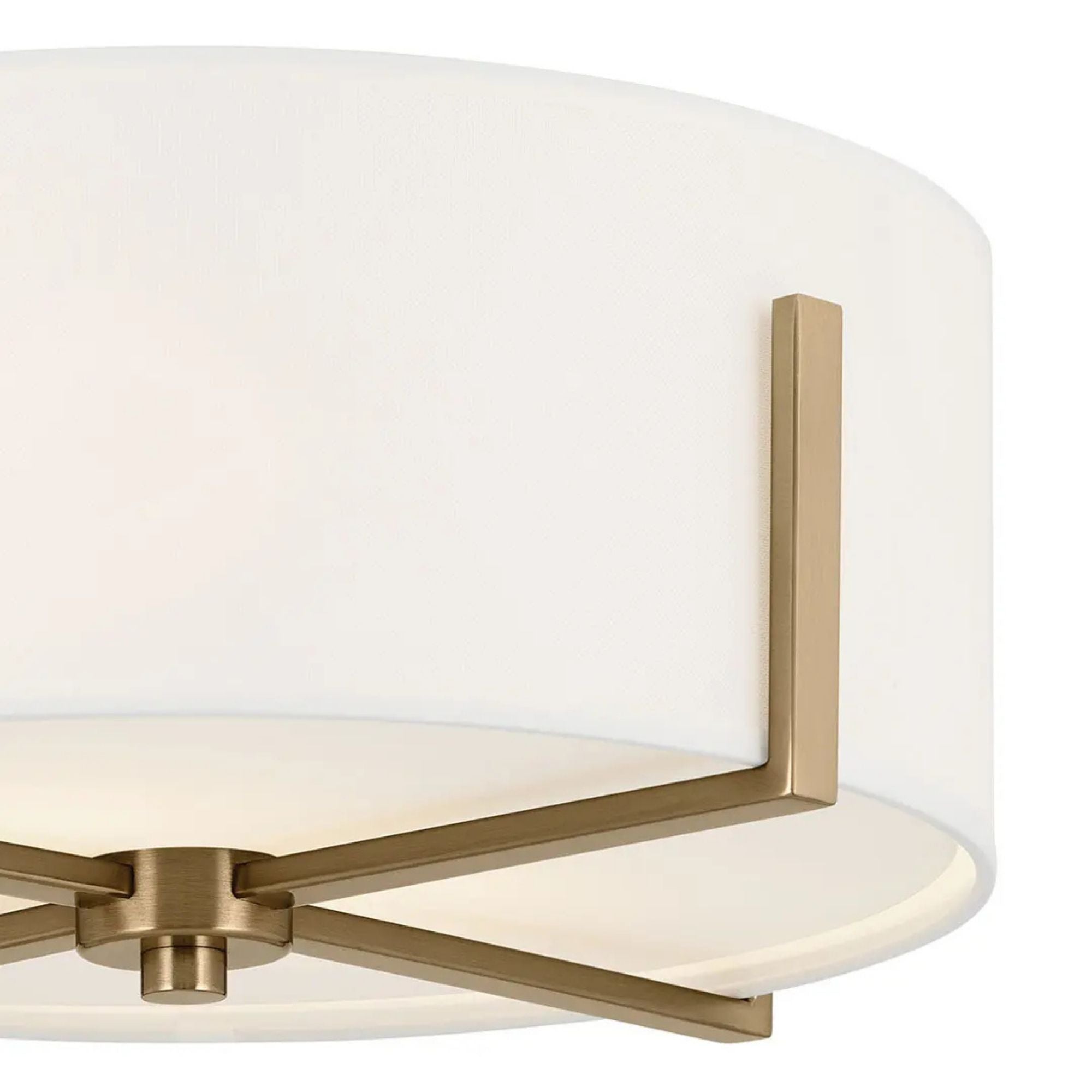 Malen 16" 2-Light Flush Mount, Champagne Bronze Finish