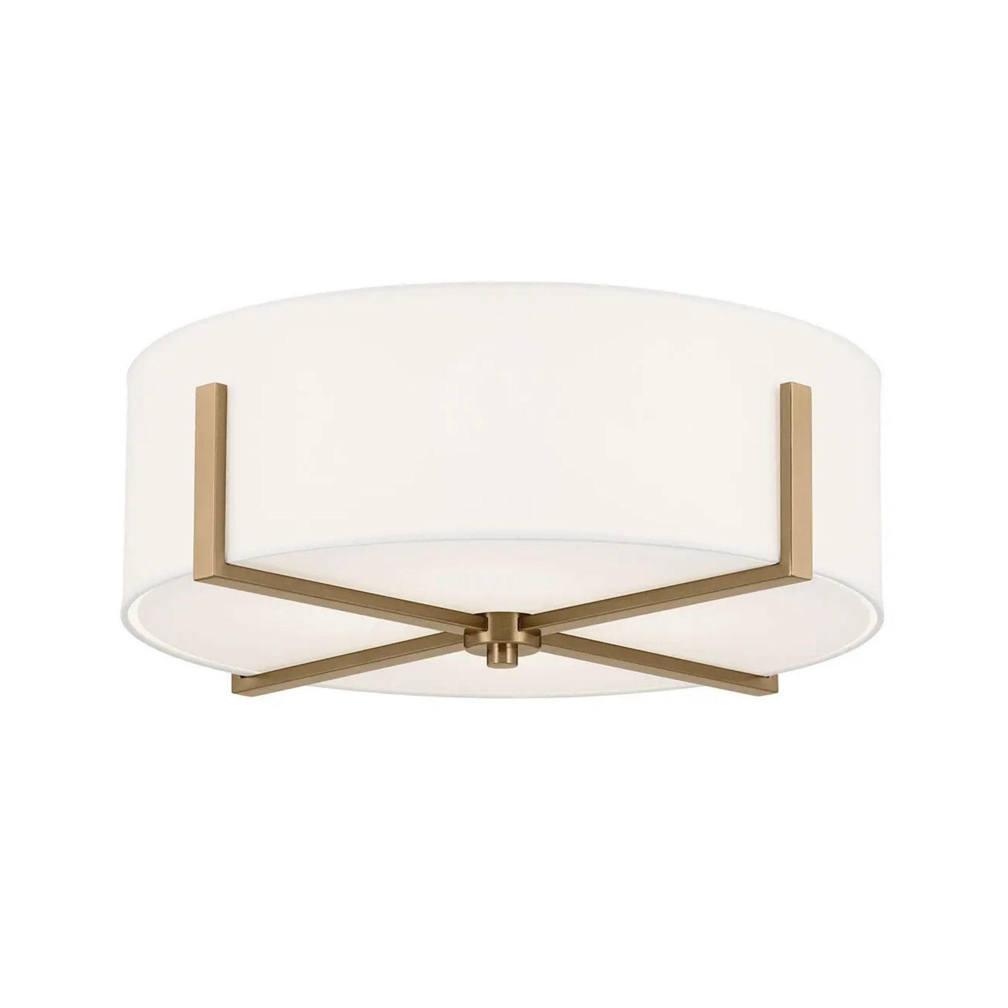 Malen 20" 4-Light Flush Mount, Champagne Bronze Finish