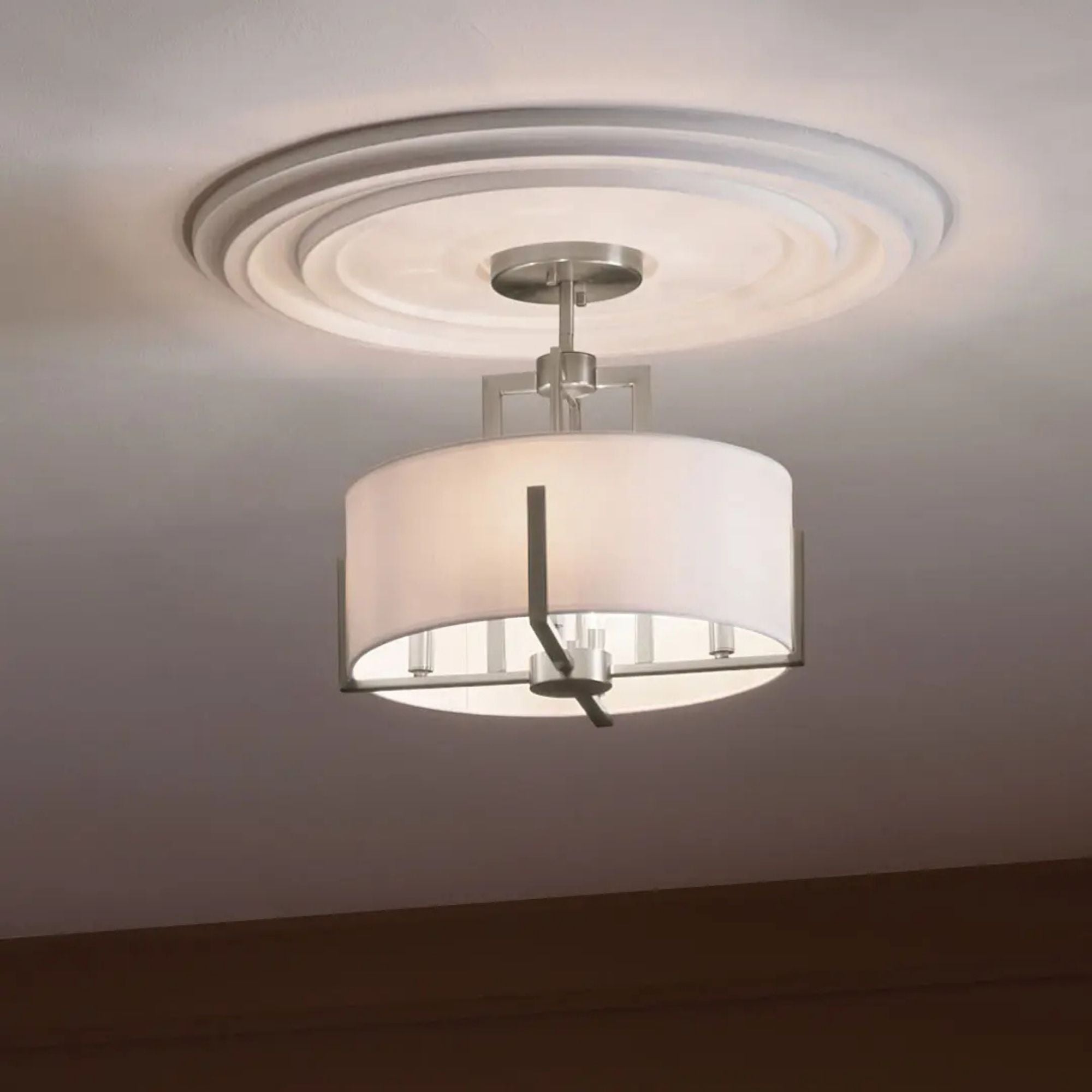 Malen 16" 4-Light Convertible Pendant, Classic Pewter Finish
