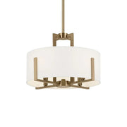 Malen 16" 4-Light Convertible Pendant, Champagne Bronze Finish