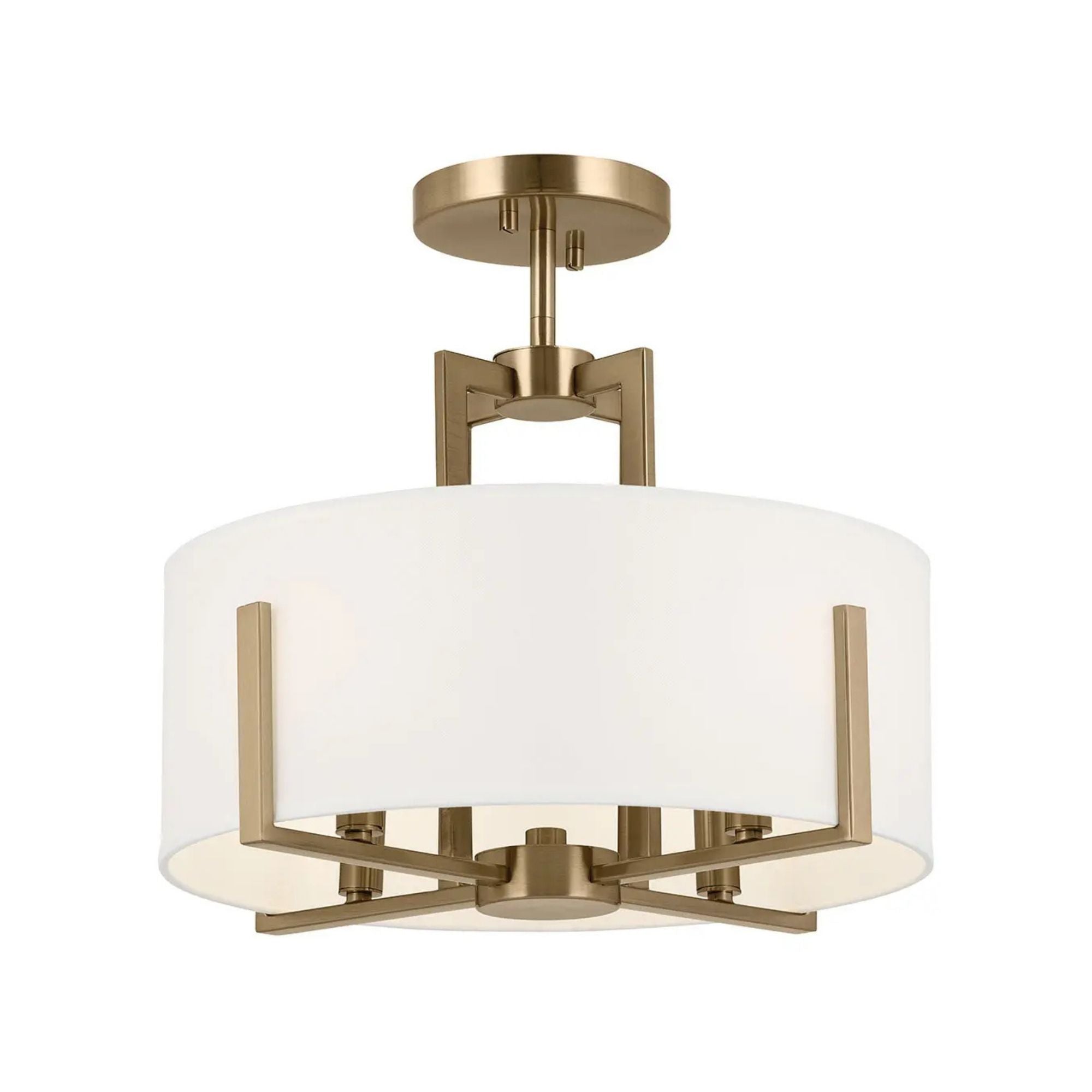 Malen 16" 4-Light Convertible Pendant, Champagne Bronze Finish