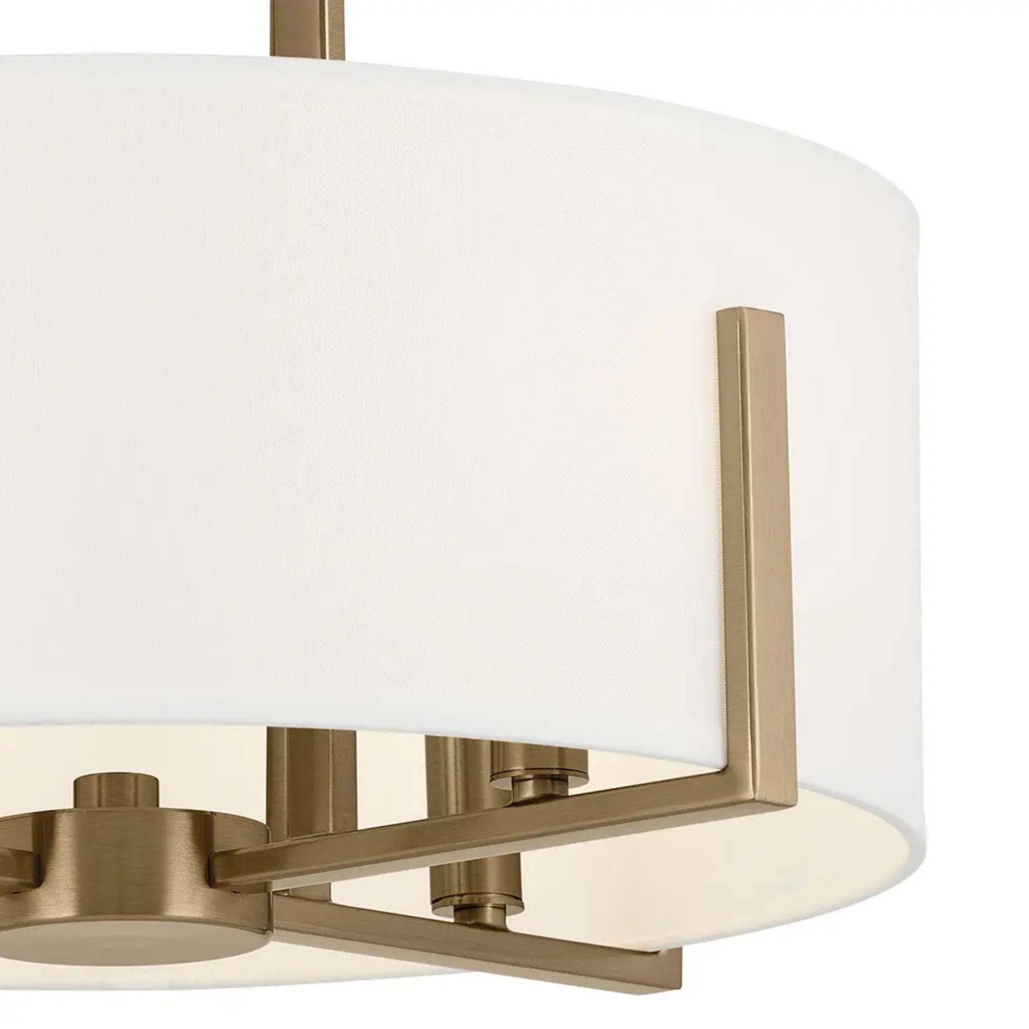 Malen 16" 4-Light Convertible Pendant, Champagne Bronze Finish