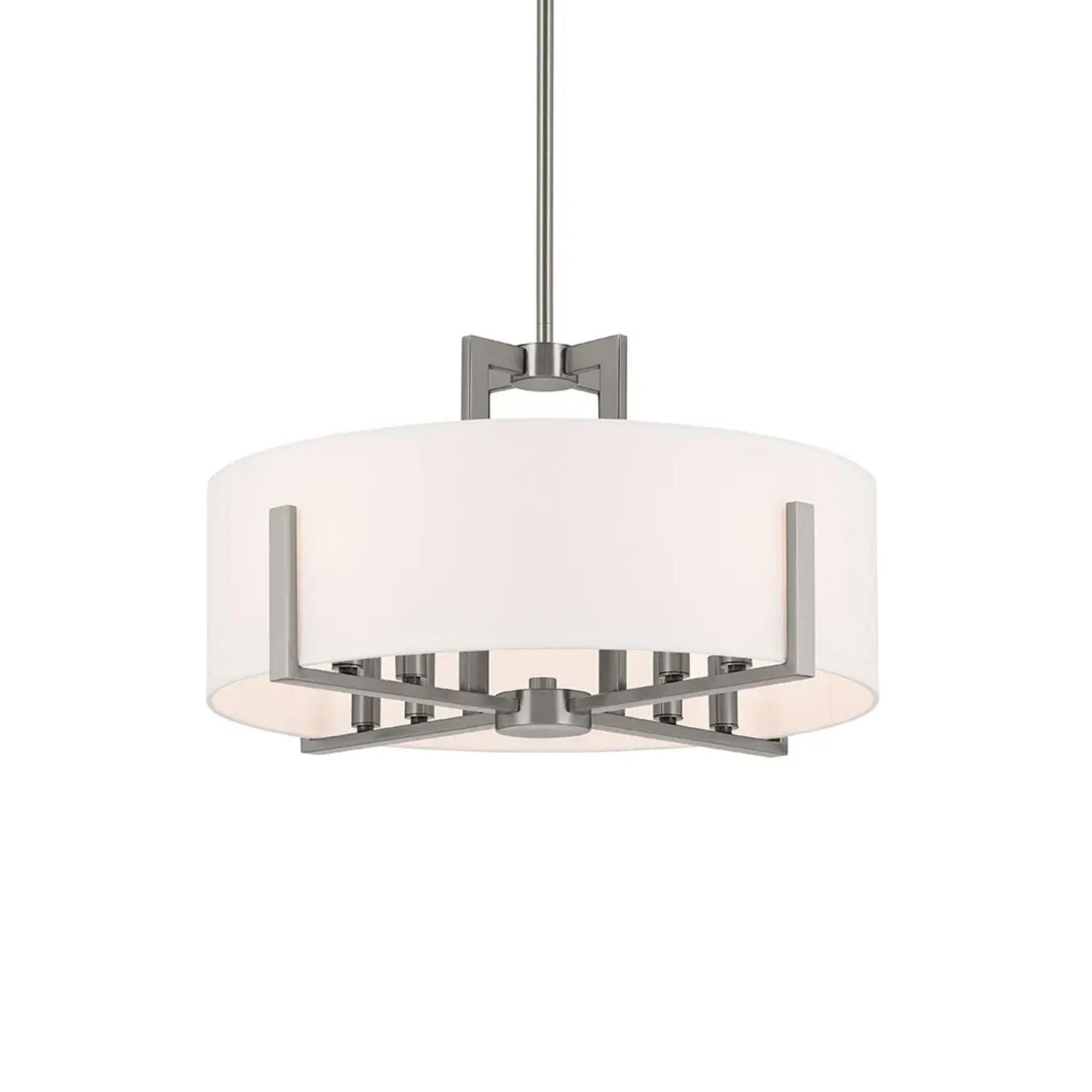 Malen 20" 8-Light Convertible Pendant, Classic Pewter Finish