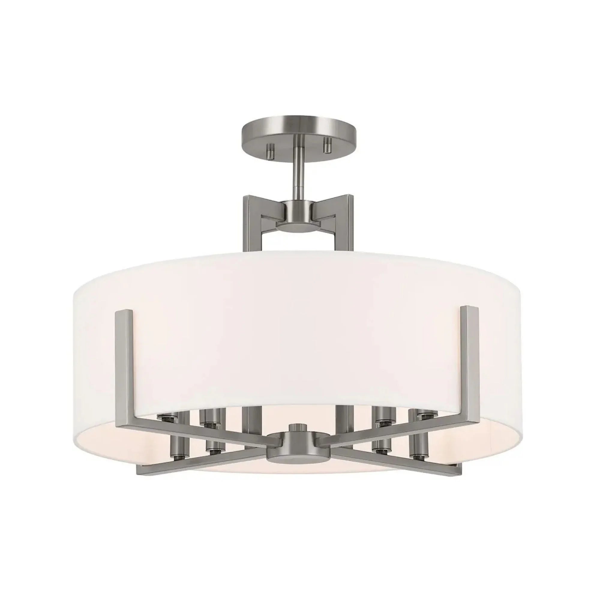 Malen 20" 8-Light Convertible Pendant, Classic Pewter Finish
