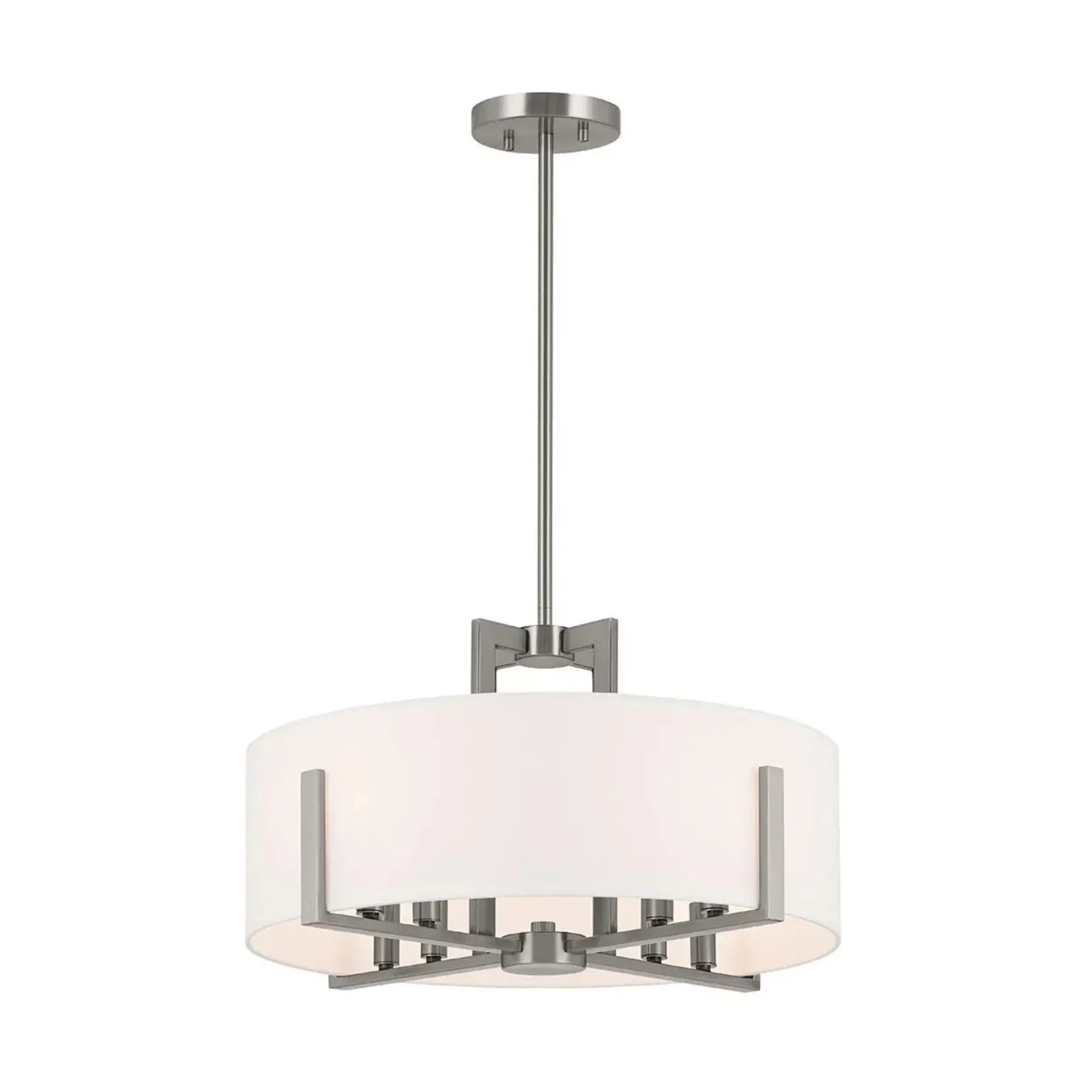 Malen 20" 8-Light Convertible Pendant, Classic Pewter Finish