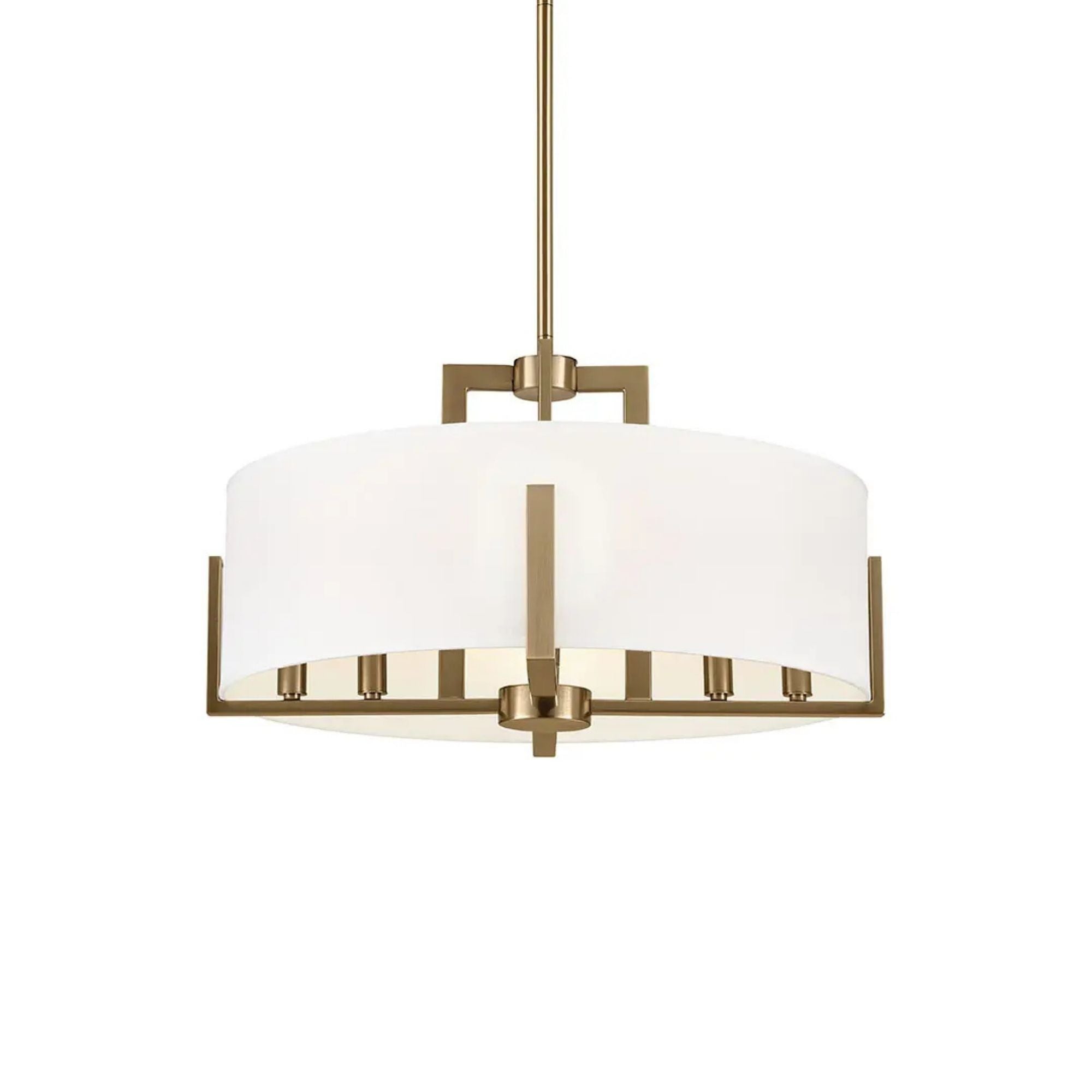 Malen 20" 8-Light Convertible Pendant, Champagne Bronze Finish