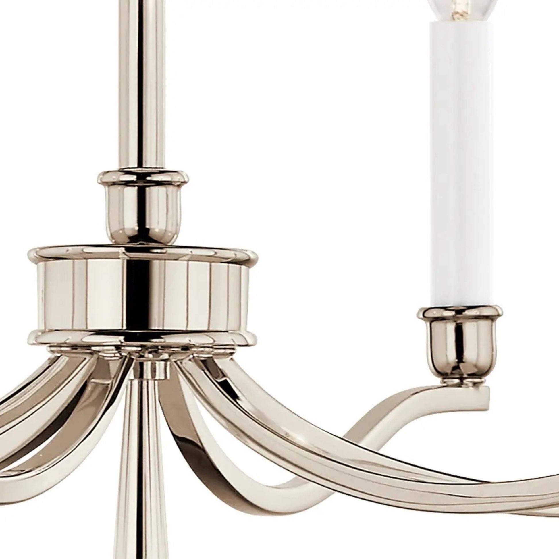 Kichler Lighting - Malene 32" 6-Light Chandelier, Polished Nickel Finish | Bees Lighting