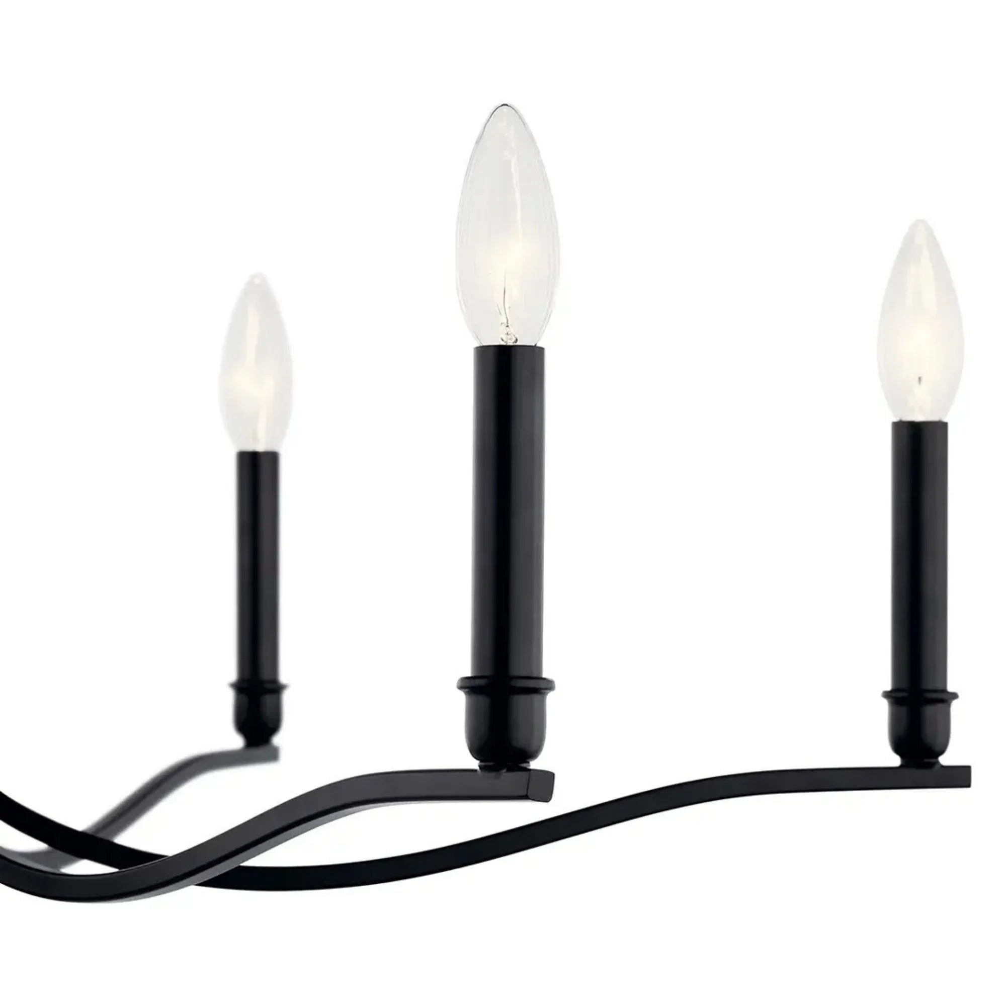 Kichler Lighting - Malene 42" 6-Light Chandelier, Black Finish | Bees Lighting