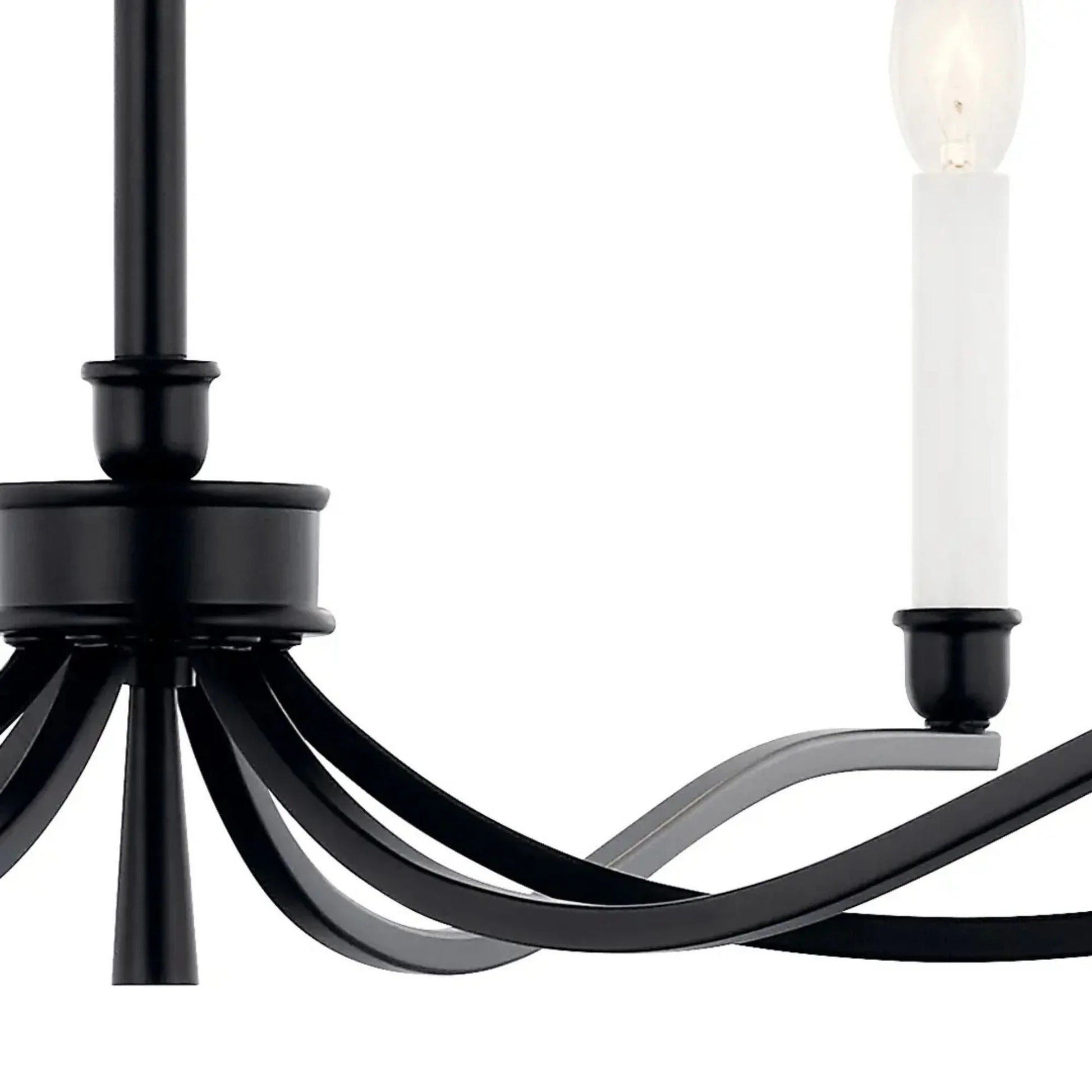Kichler Lighting - Malene 42" 6-Light Chandelier, Black Finish | Bees Lighting