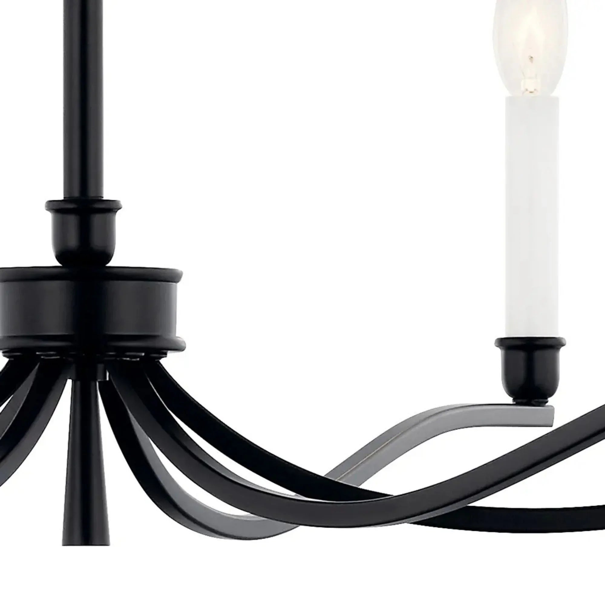 Kichler Lighting - Malene 42" 6-Light Chandelier, Black Finish | Bees Lighting