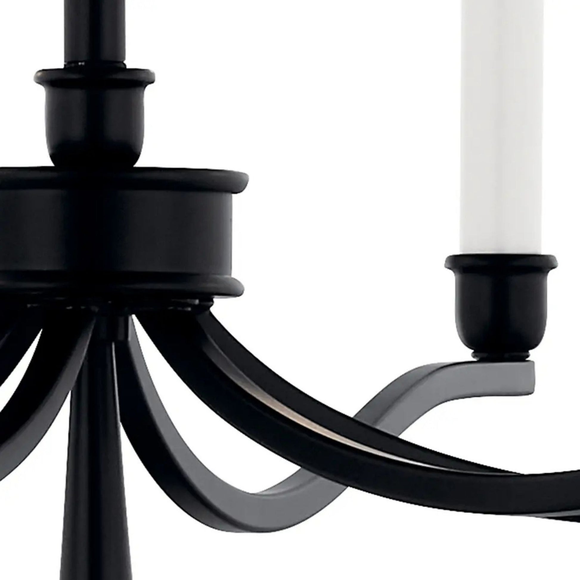 Kichler Lighting - Malene 52" 8-Light Chandelier, Black Finish | Bees Lighting