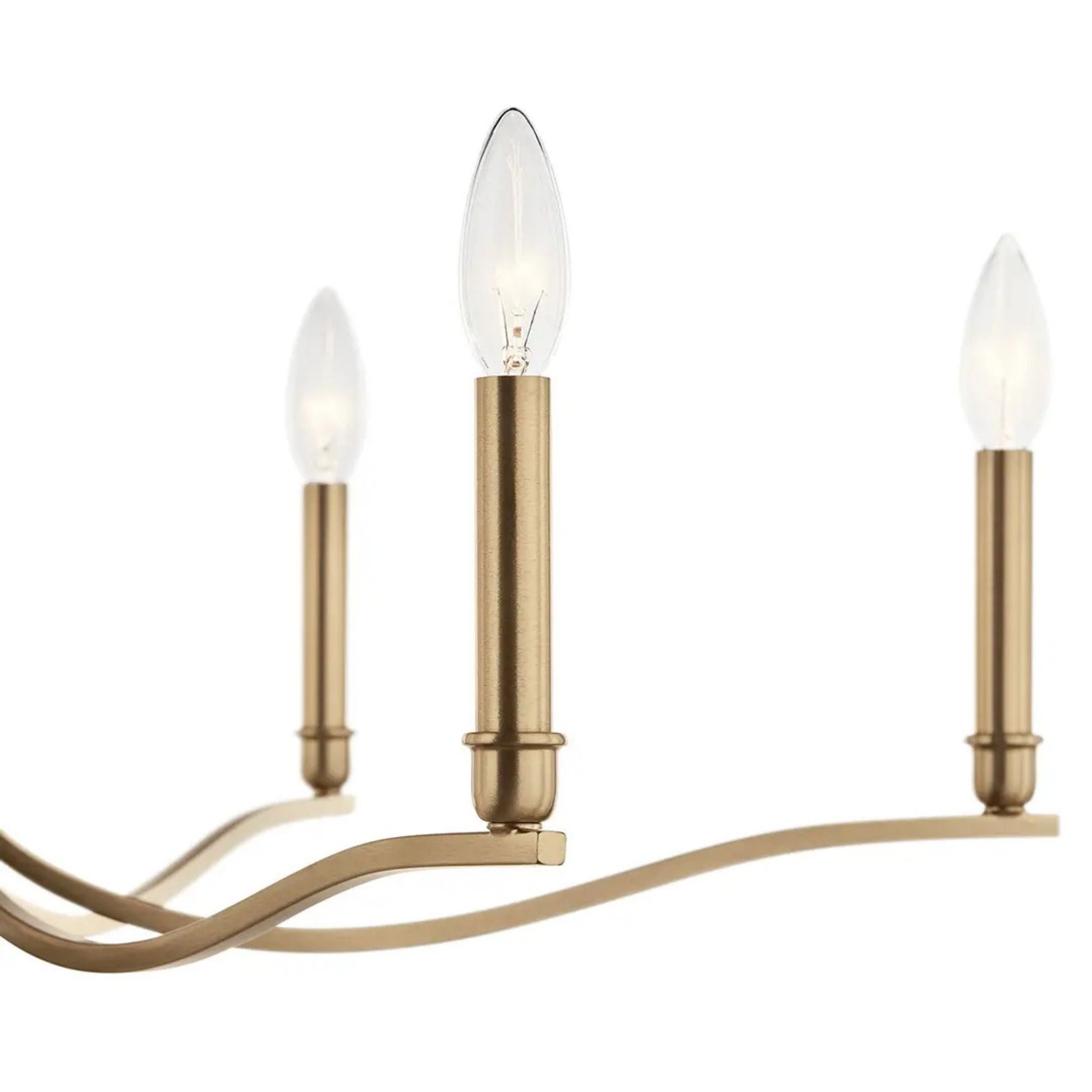 Kichler Lighting - Malene 52" 8-Light Chandelier, Champagne Bronze Finish | Bees Lighting