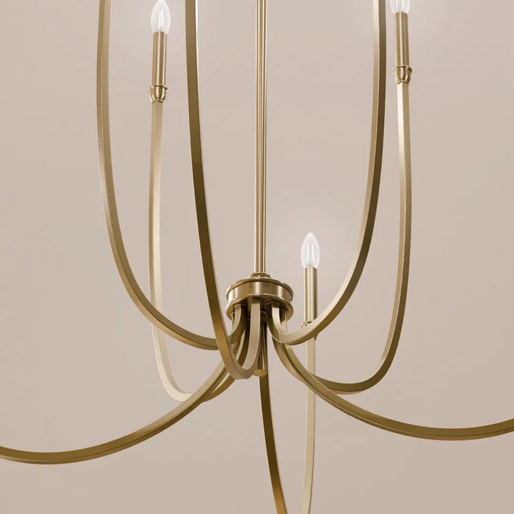 Kichler Lighting - Malene 45" 8-Light Foyer Chandelier, Champagne Bronze Finish | Bees Lighting