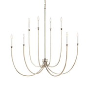 Kichler Lighting - Malene 45" 8-Light Foyer Chandelier, Polished Nickel Finish | Bees Lighting