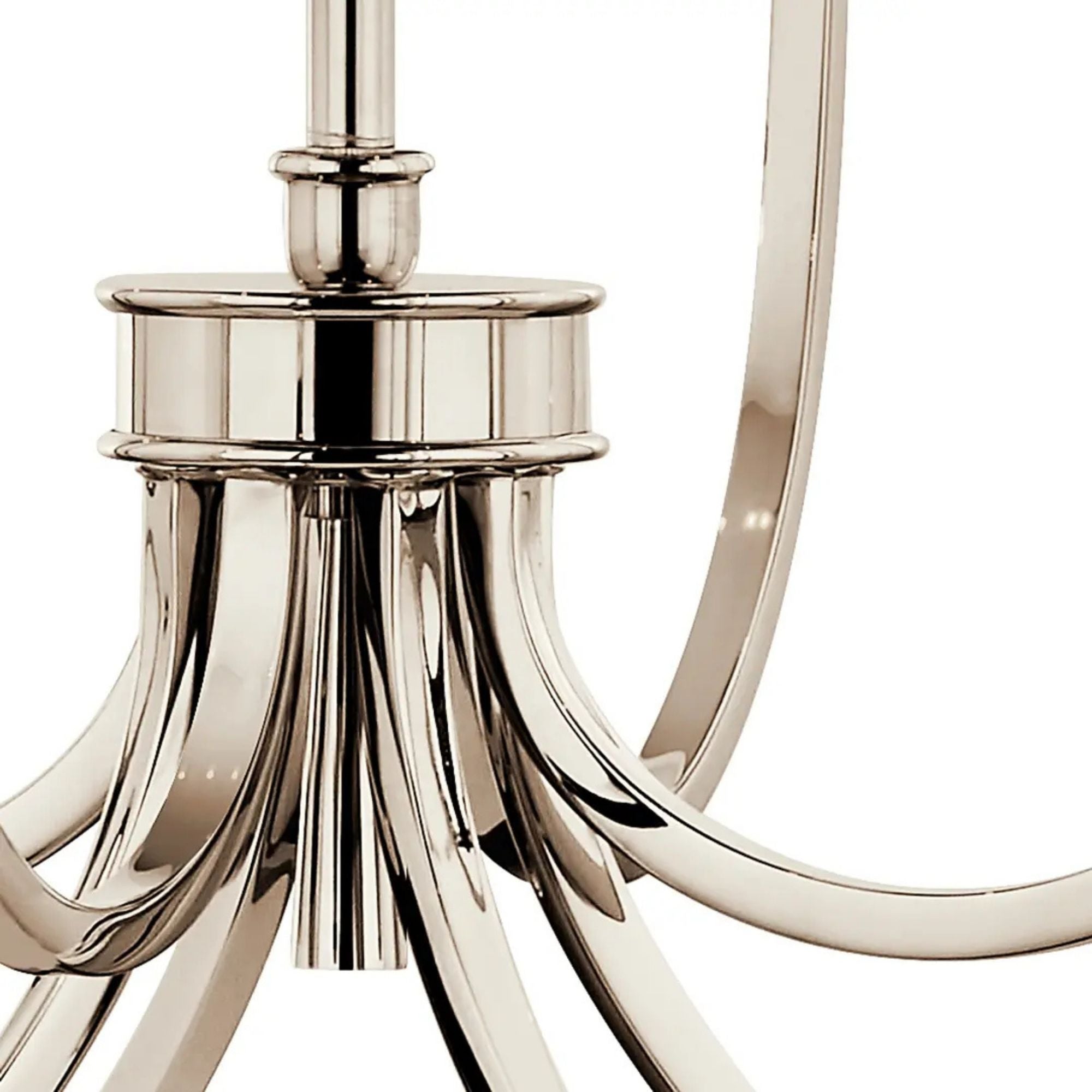Kichler Lighting - Malene 45" 8-Light Foyer Chandelier, Polished Nickel Finish | Bees Lighting