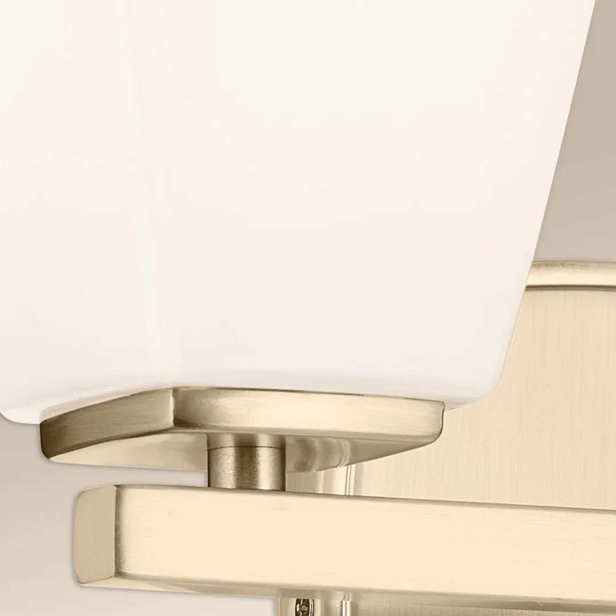 Kichler Marant 14.25 in. 2-Light Vanity Light, Champagne Bronze with Glass Tapered Shade