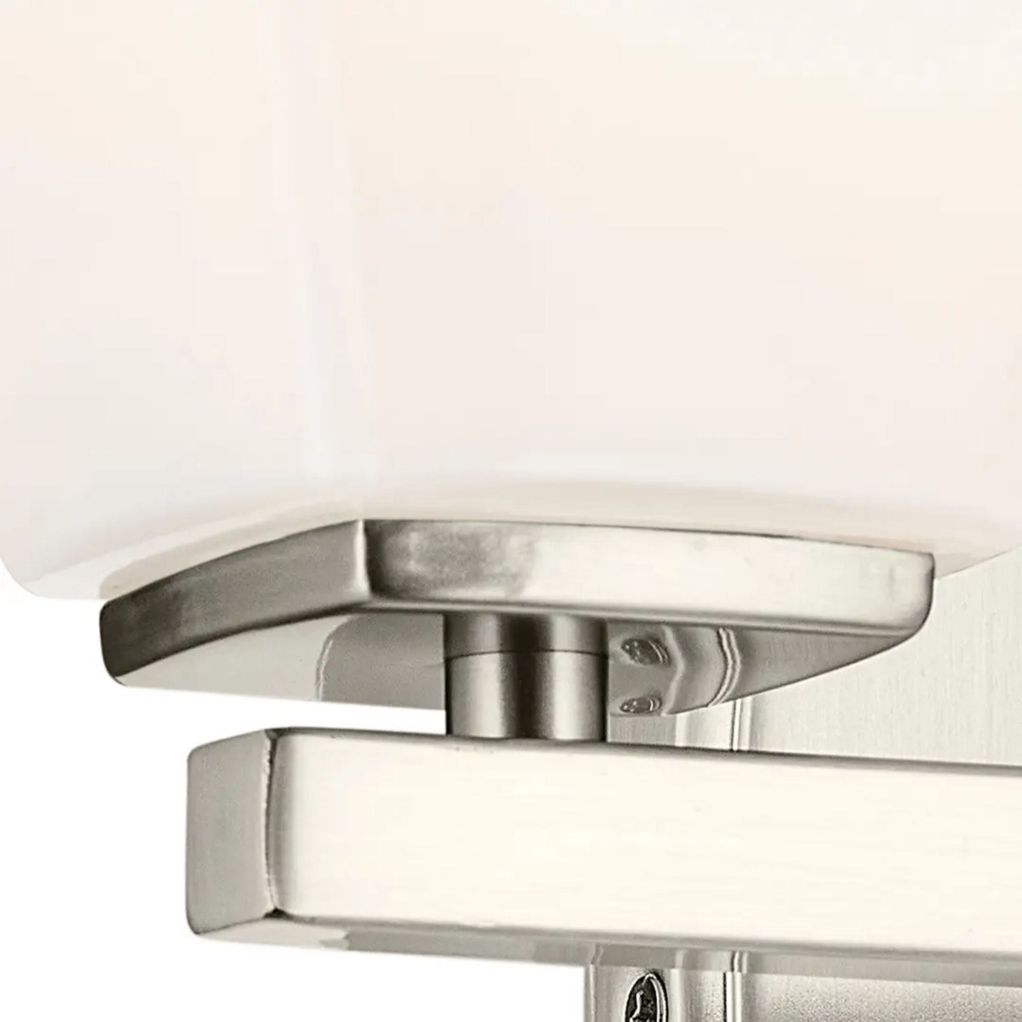 Kichler Marant 14.25 in. 2-Light Vanity Light, Brushed Nickel with Glass Tapered Shade