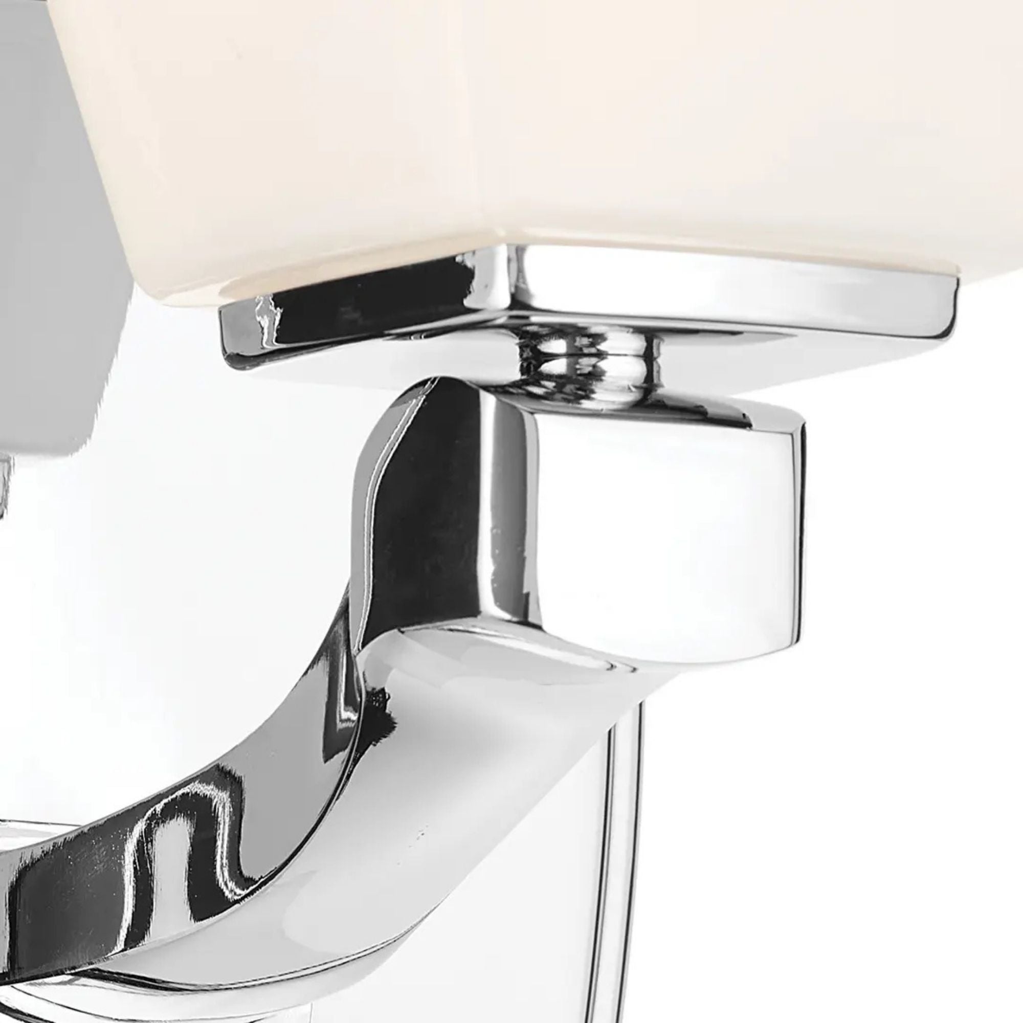 Kichler Marant 9.5 in. Wall Sconce, Chrome with Opal Glass Tapered Shade