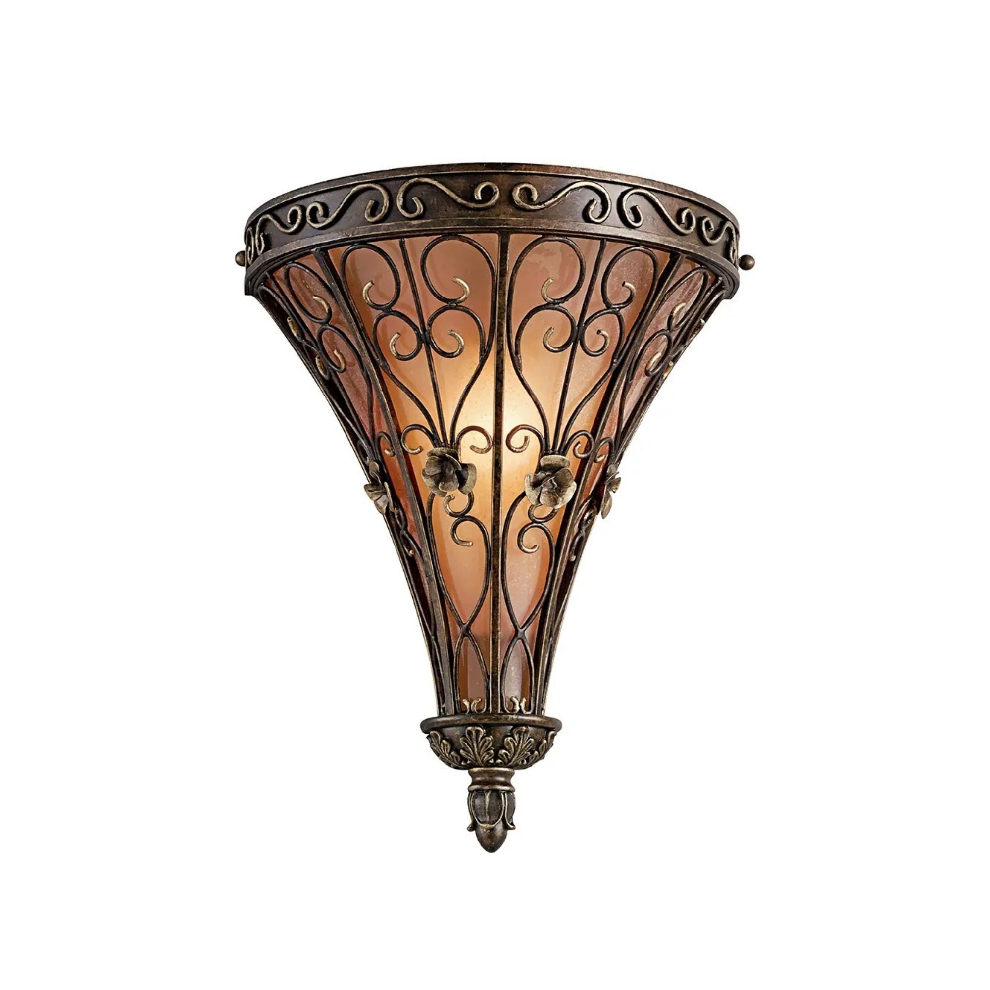 Kichler Marchesa 14.75 in. Wall Sconce, Terrene Bronze