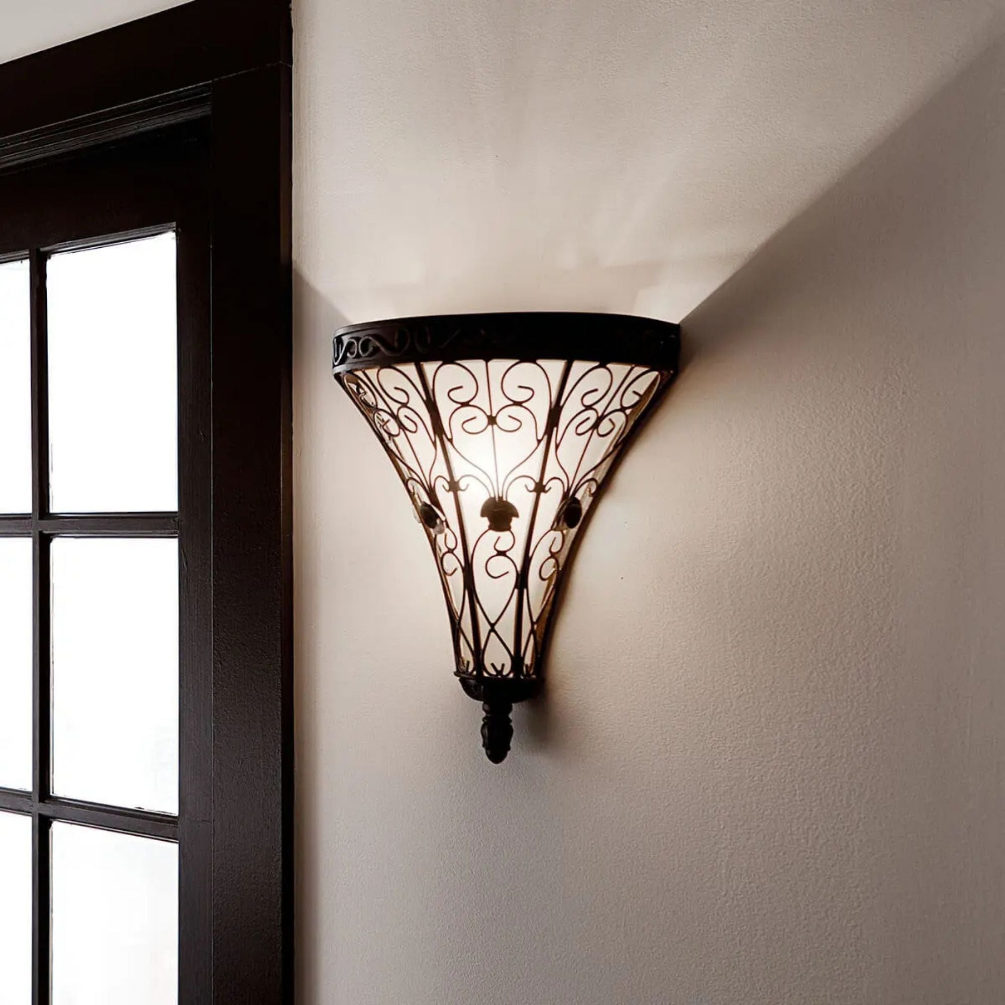 Kichler Marchesa 14.75 in. Wall Sconce, Terrene Bronze