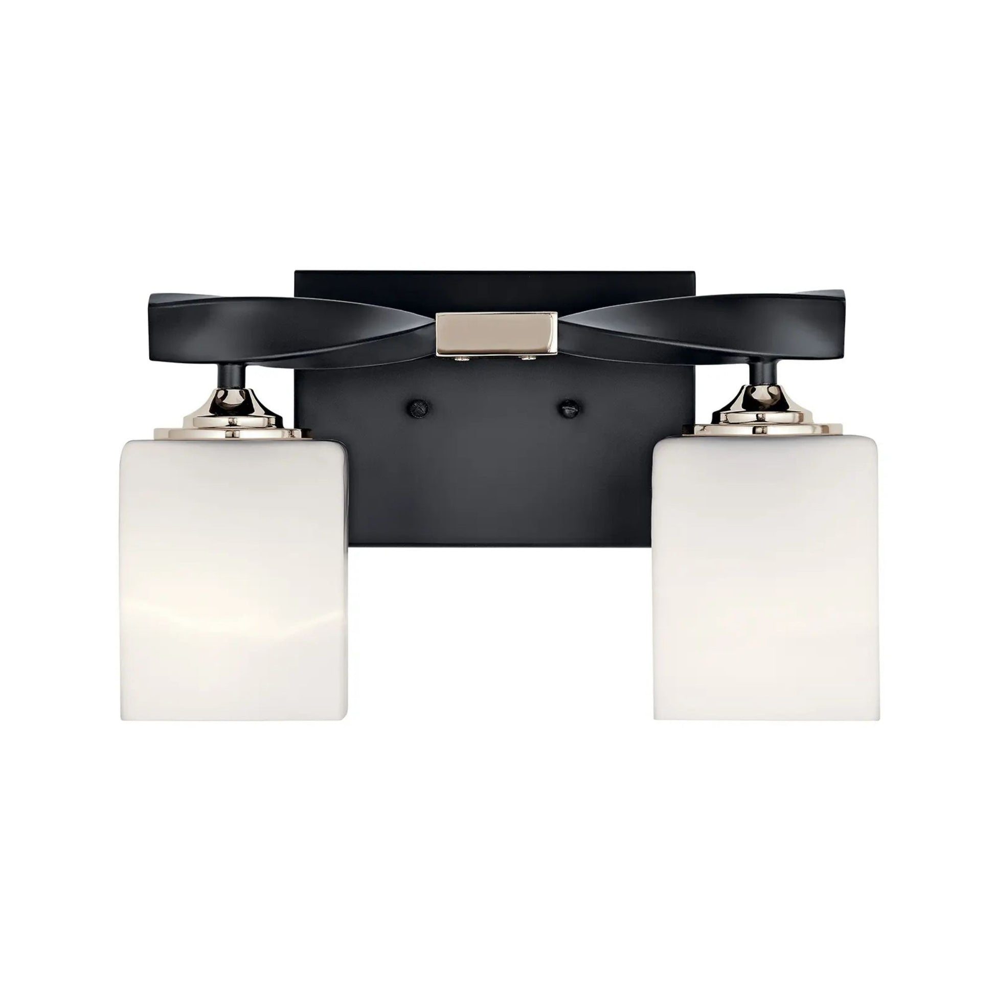 Kichler Lighting - Marette 14" 2-Light Bath Vanity Light, Black Finish | Bees Lighting