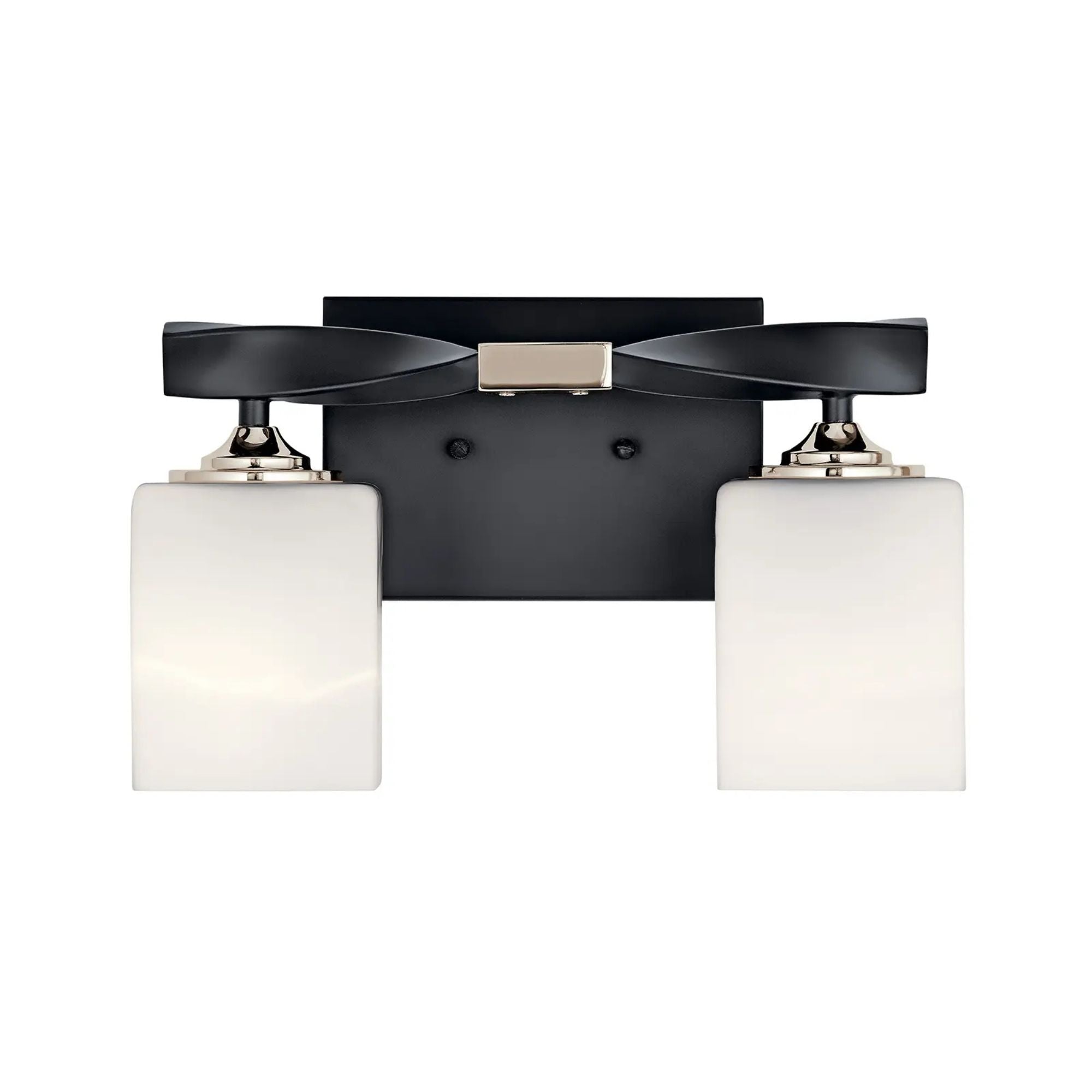 Kichler Lighting - Marette 14" 2-Light Bath Vanity Light, Black Finish | Bees Lighting