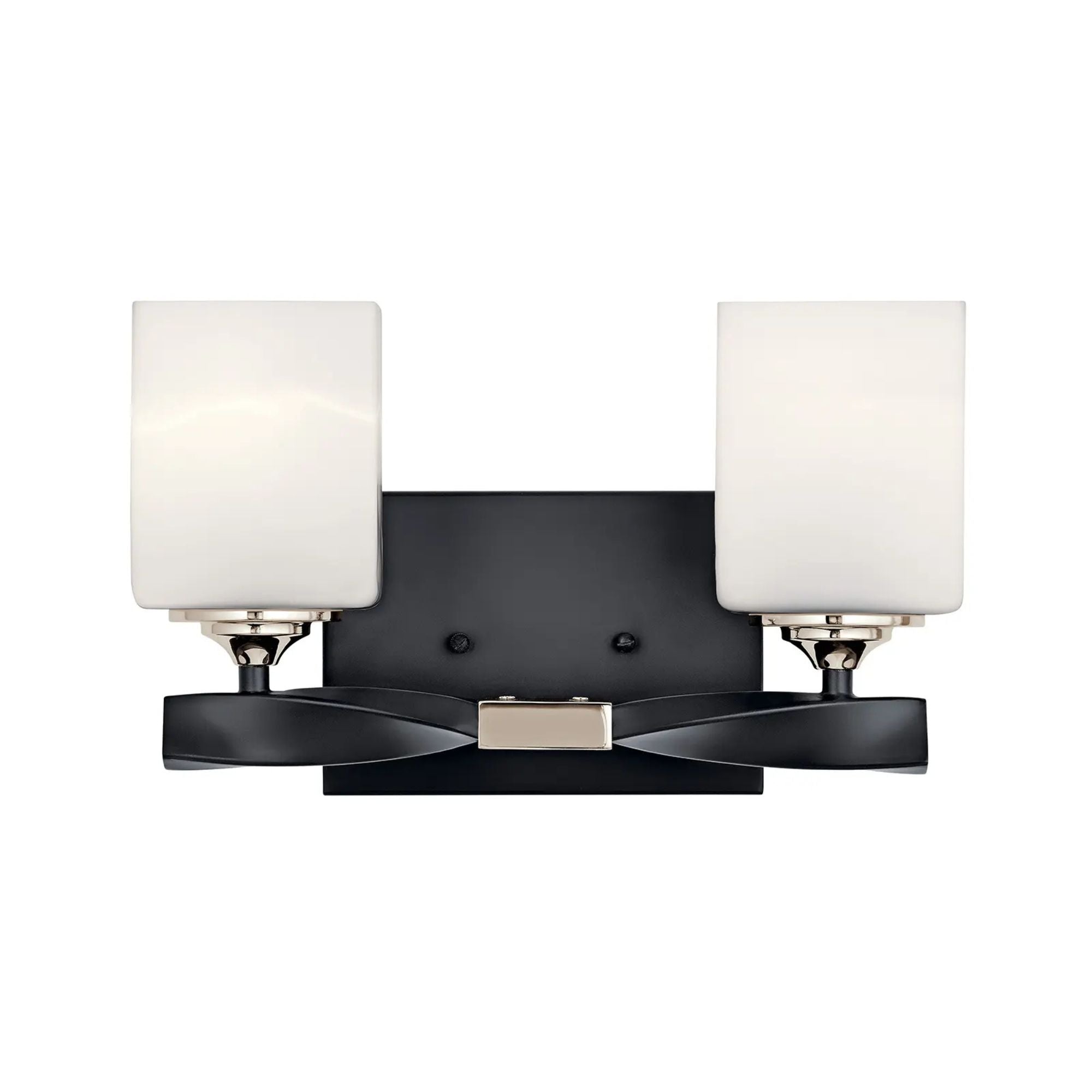 Kichler Lighting - Marette 14" 2-Light Bath Vanity Light, Black Finish | Bees Lighting