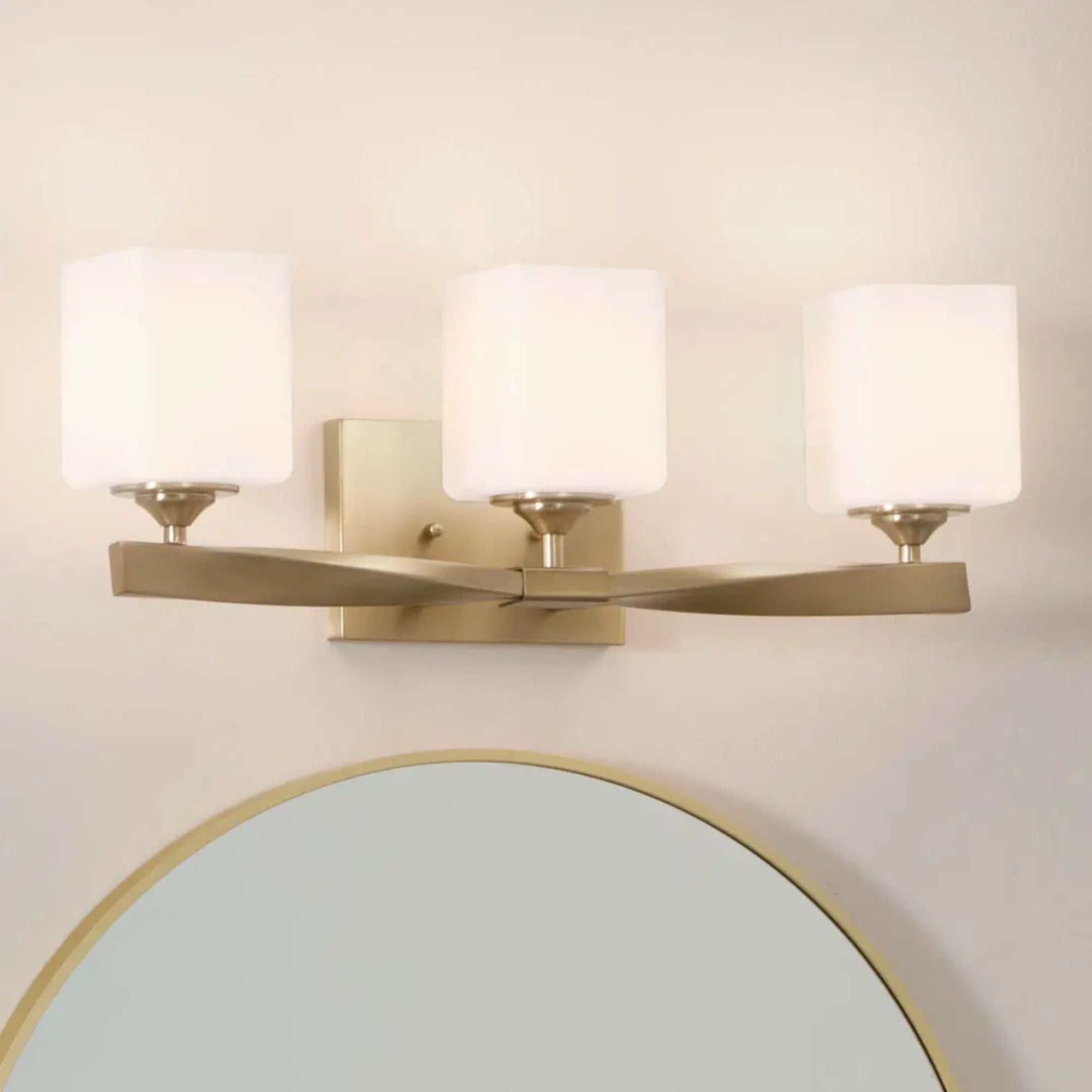 Marette 23" 3-Light Bath Vanity Light, Champagne Bronze Finish