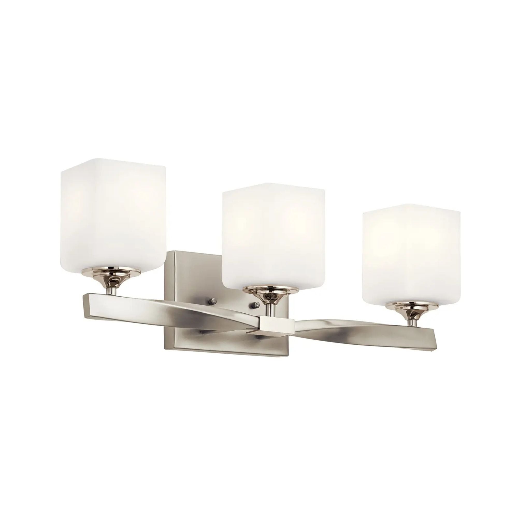 Marette 23" 3-Light Bath Vanity Light, Brushed Nickel Finish