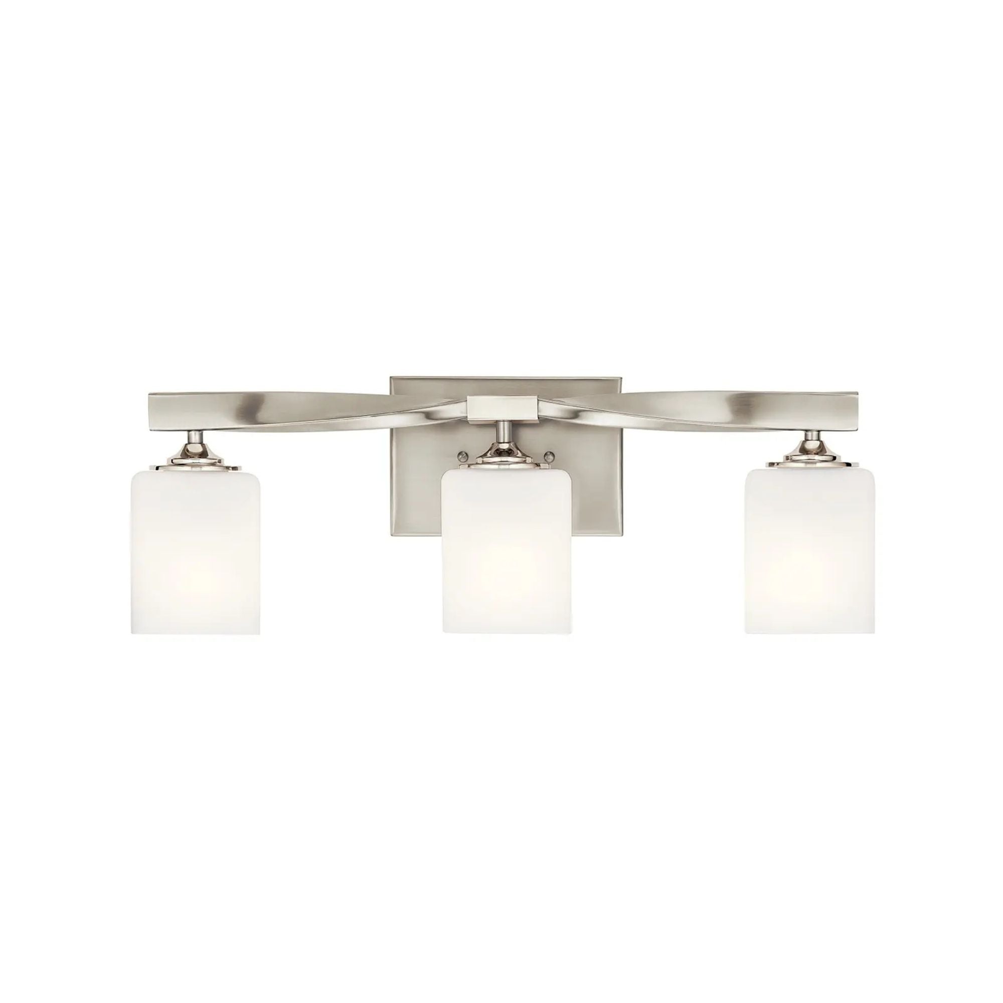 Marette 23" 3-Light Bath Vanity Light, Brushed Nickel Finish