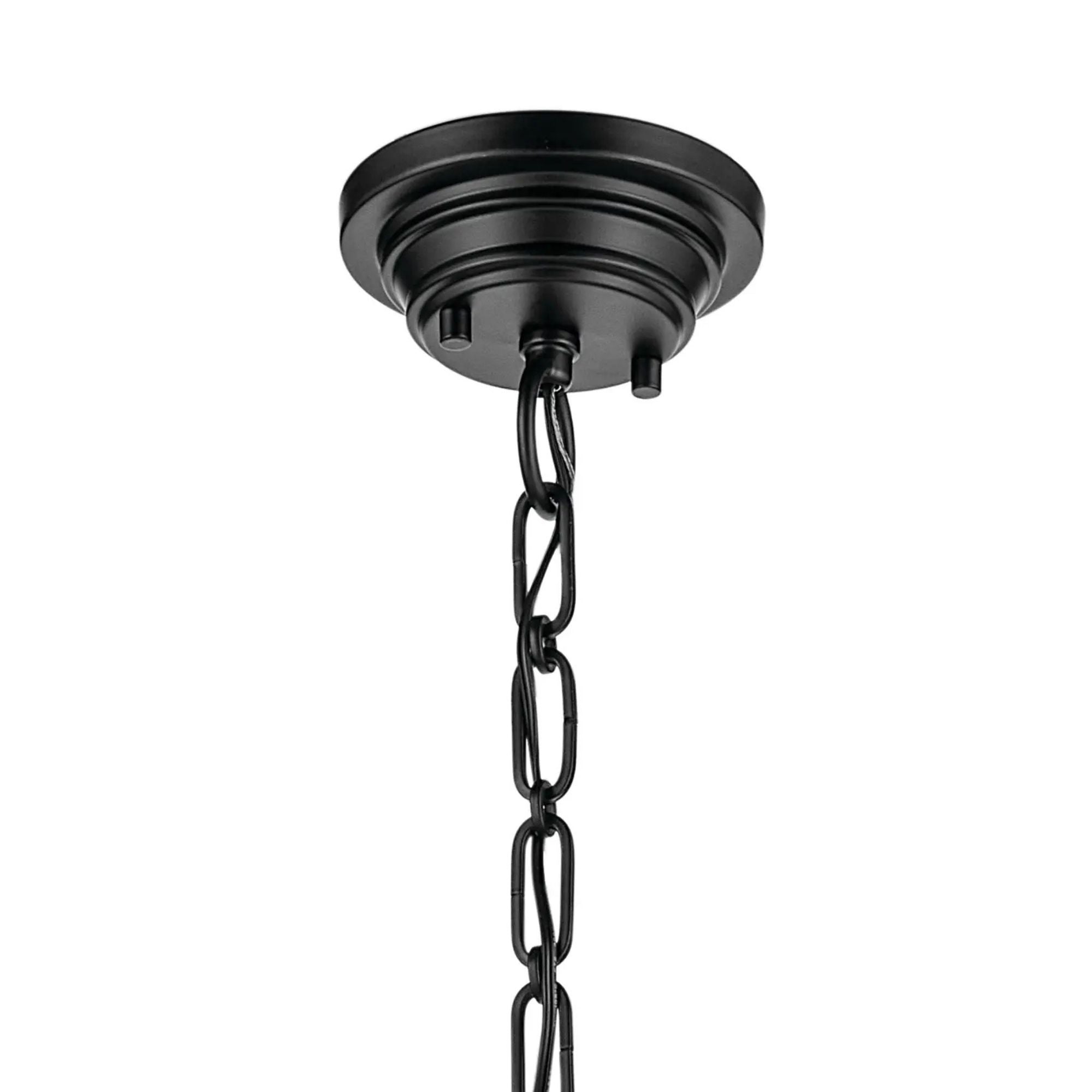 Marsailli 12" Pendant, Black Finish, Opal Glass