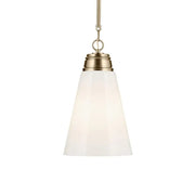 Marsailli 12" Pendant, Champagne Bronze Finish, Opal Glass