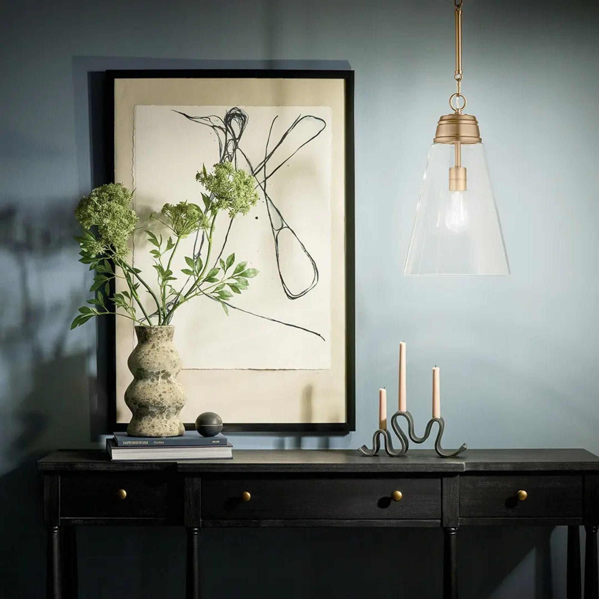 Kichler Lighting - Marsailli 12" Pendant, Champagne Bronze Finish, Clear Glass | Bees Lighting