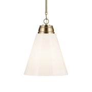 Marsailli 16" Pendant, Champagne Bronze Finish, Opal Glass