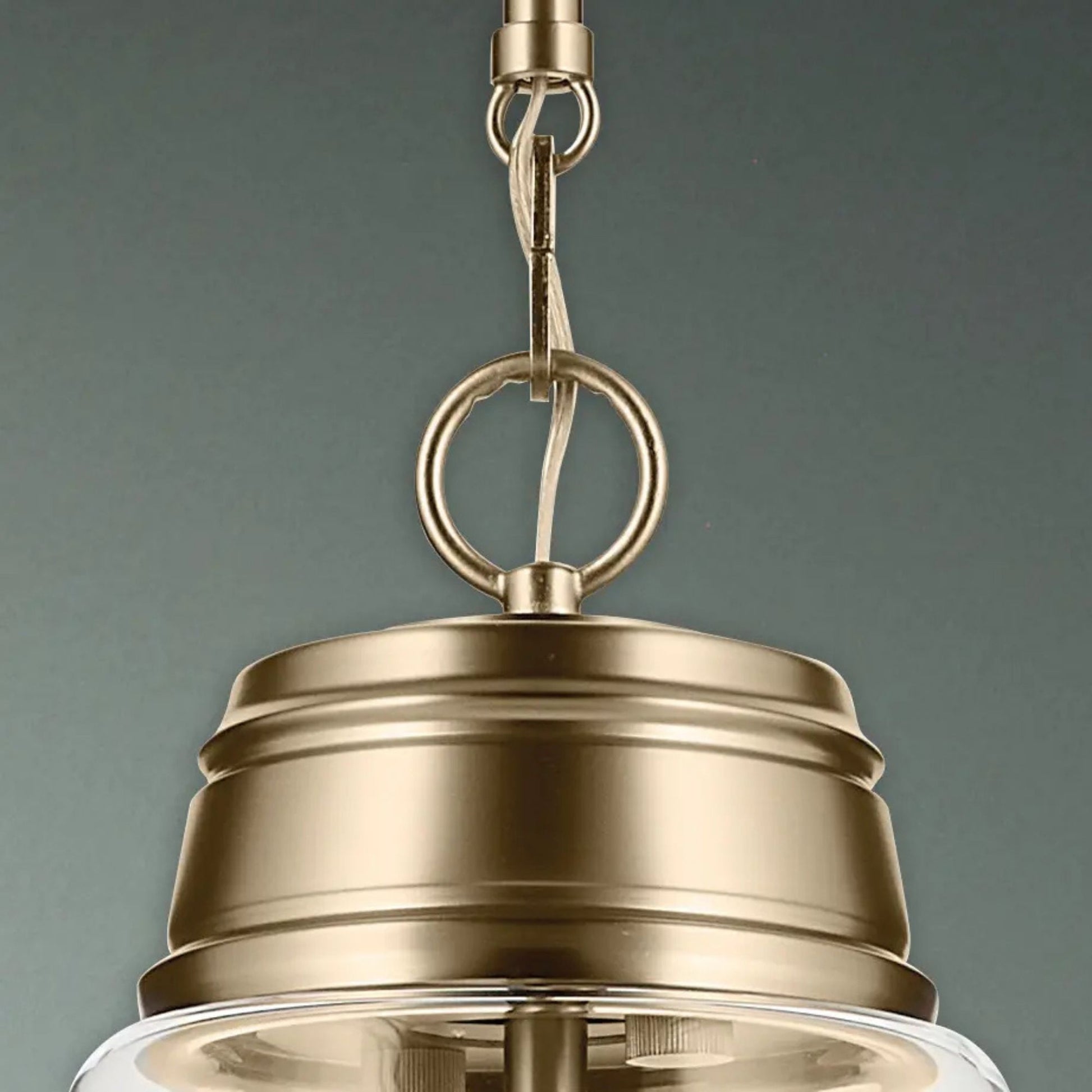 Kichler Lighting - Marsailli 16" Pendant, Champagne Bronze Finish, Clear Glass | Bees Lighting