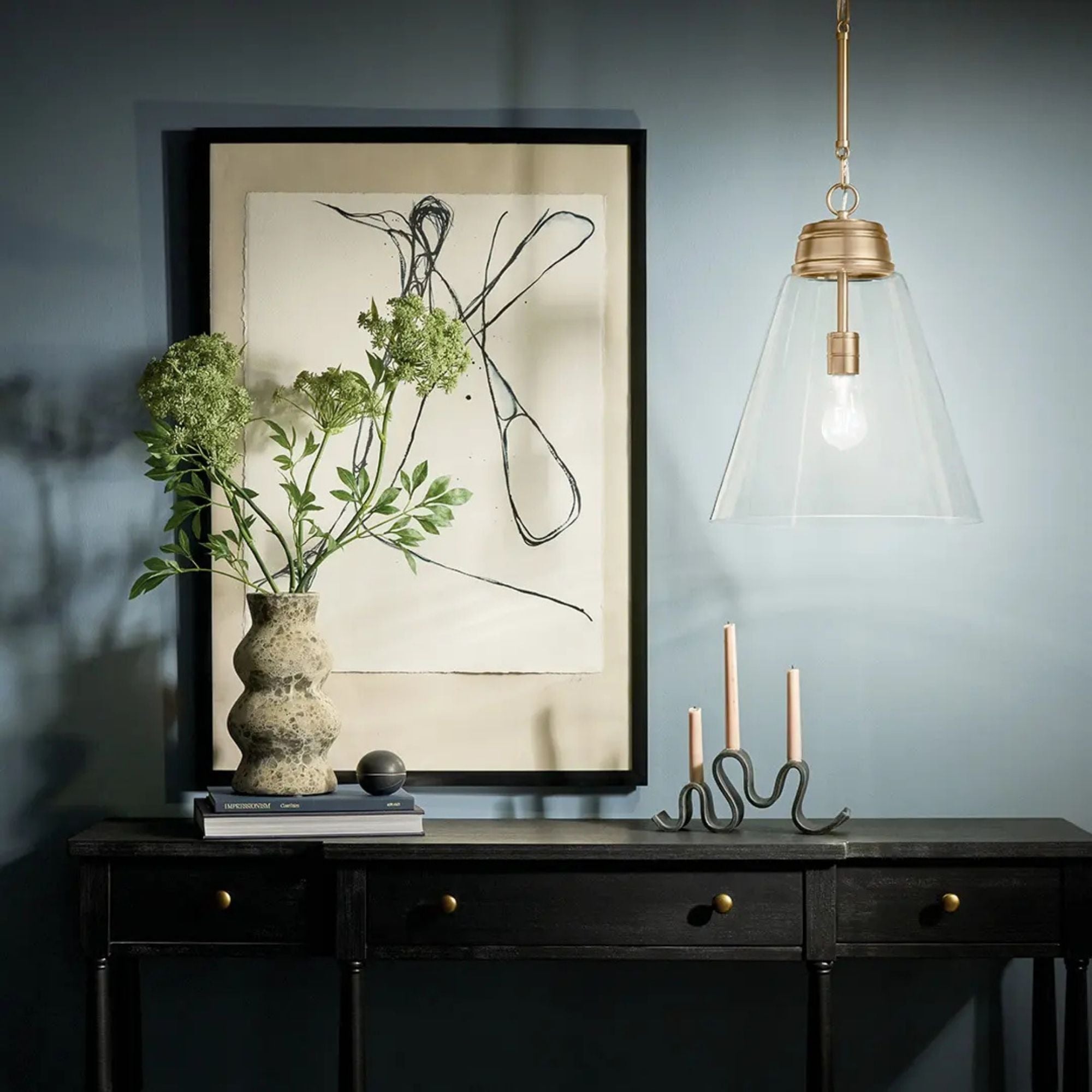 Kichler Lighting - Marsailli 16" Pendant, Champagne Bronze Finish, Clear Glass | Bees Lighting