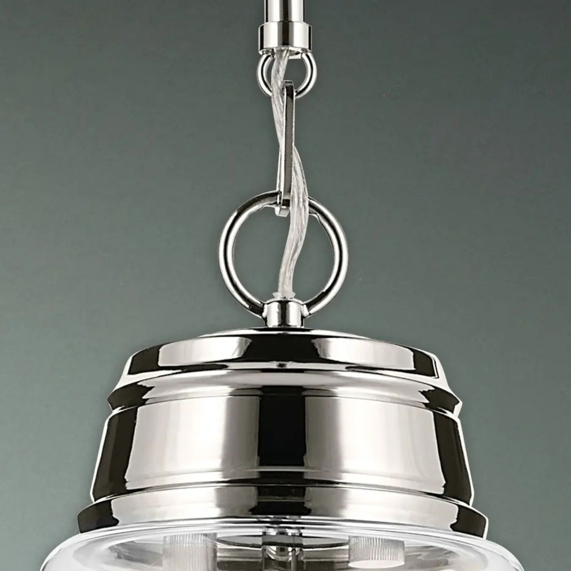 Kichler Lighting - Marsailli 16" Pendant, Polished Nickel Finish, Clear Glass | Bees Lighting