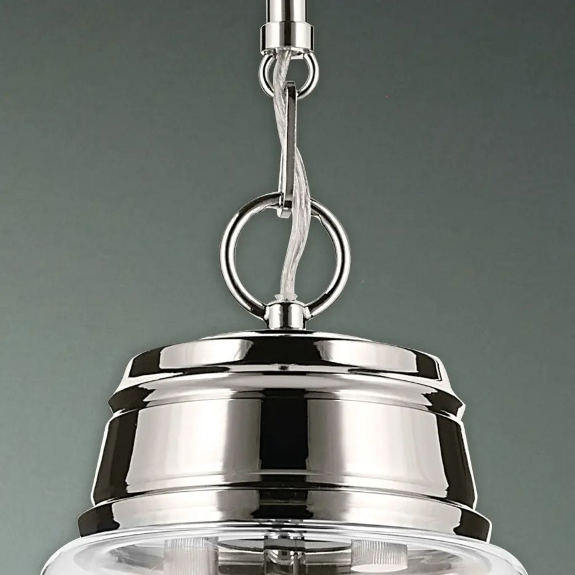 Kichler Lighting - Marsailli 16" Pendant, Polished Nickel Finish, Clear Glass | Bees Lighting