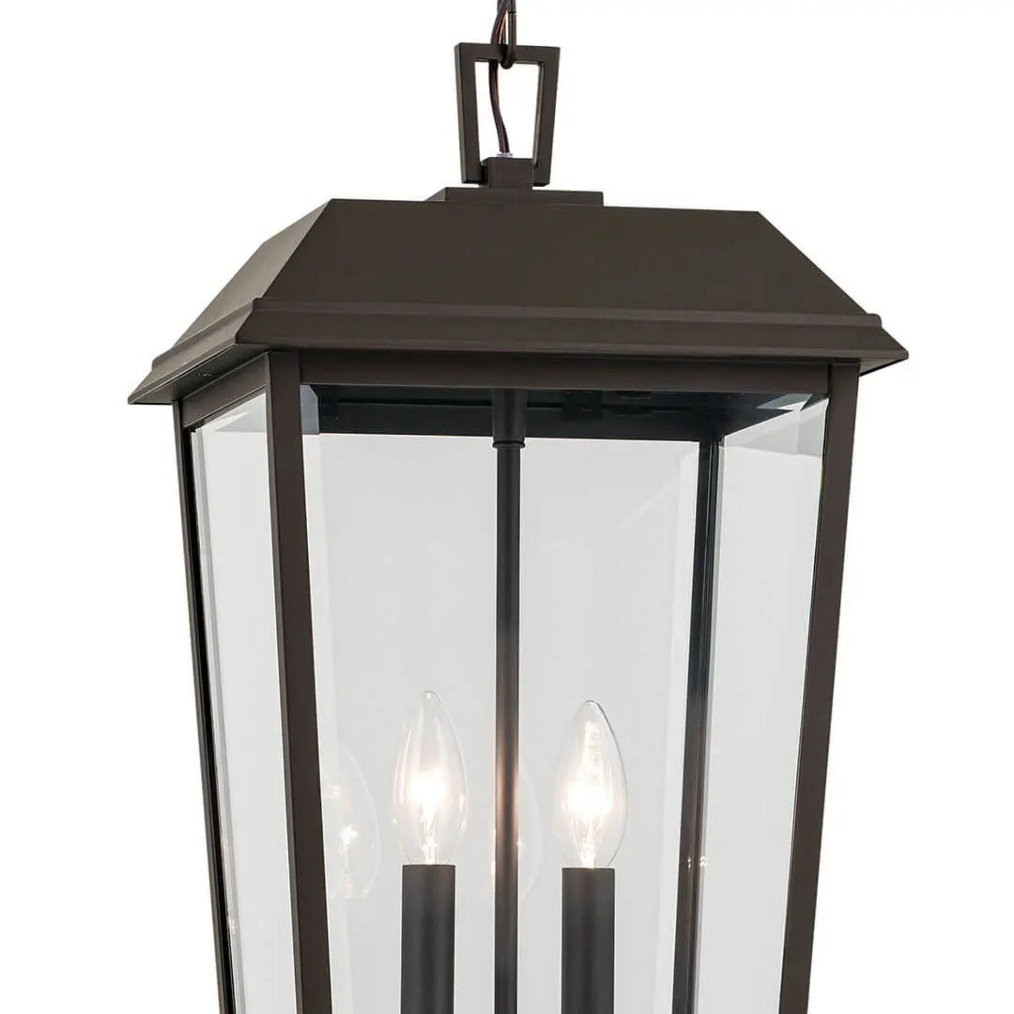 Mathus 22" 2-Light Outdoor Pendant, Olde Bronze Finish