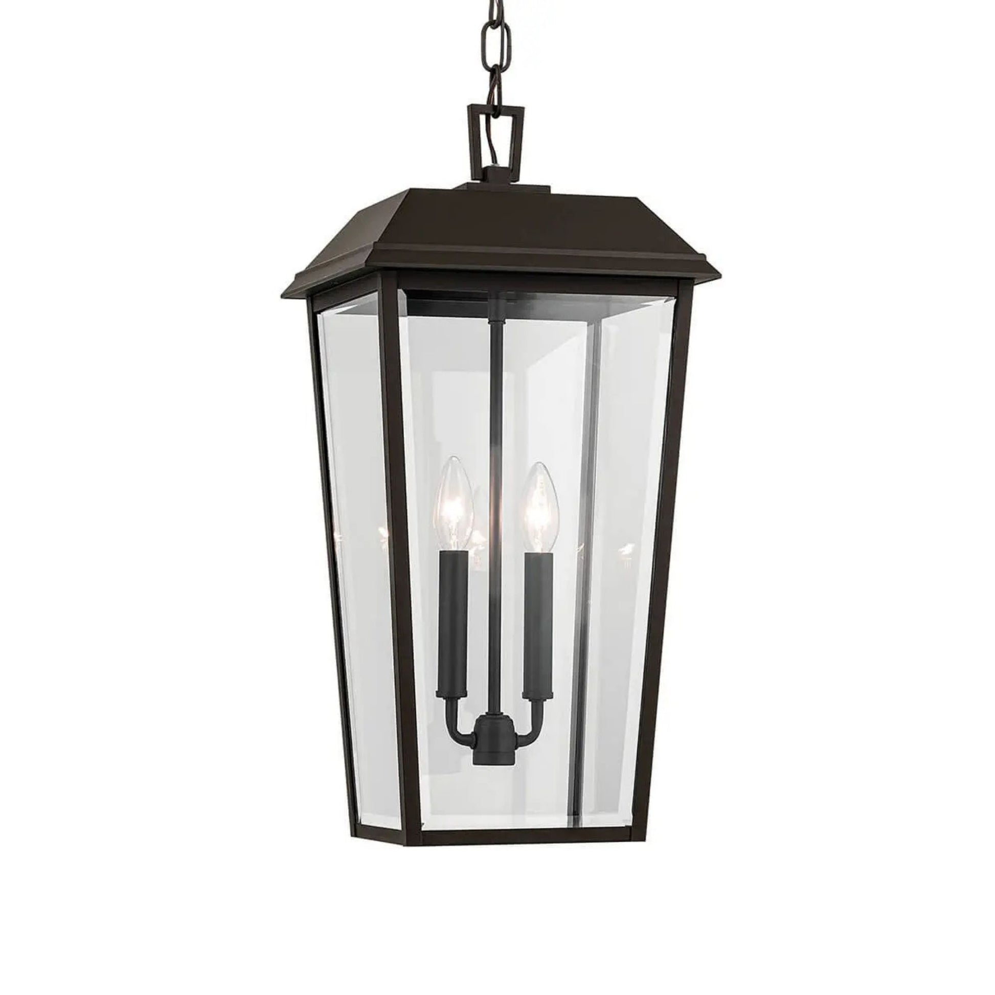 Kichler Lighting - Mathus 22" 2-Light Outdoor Pendant, Olde Bronze Finish | Bees Lighting