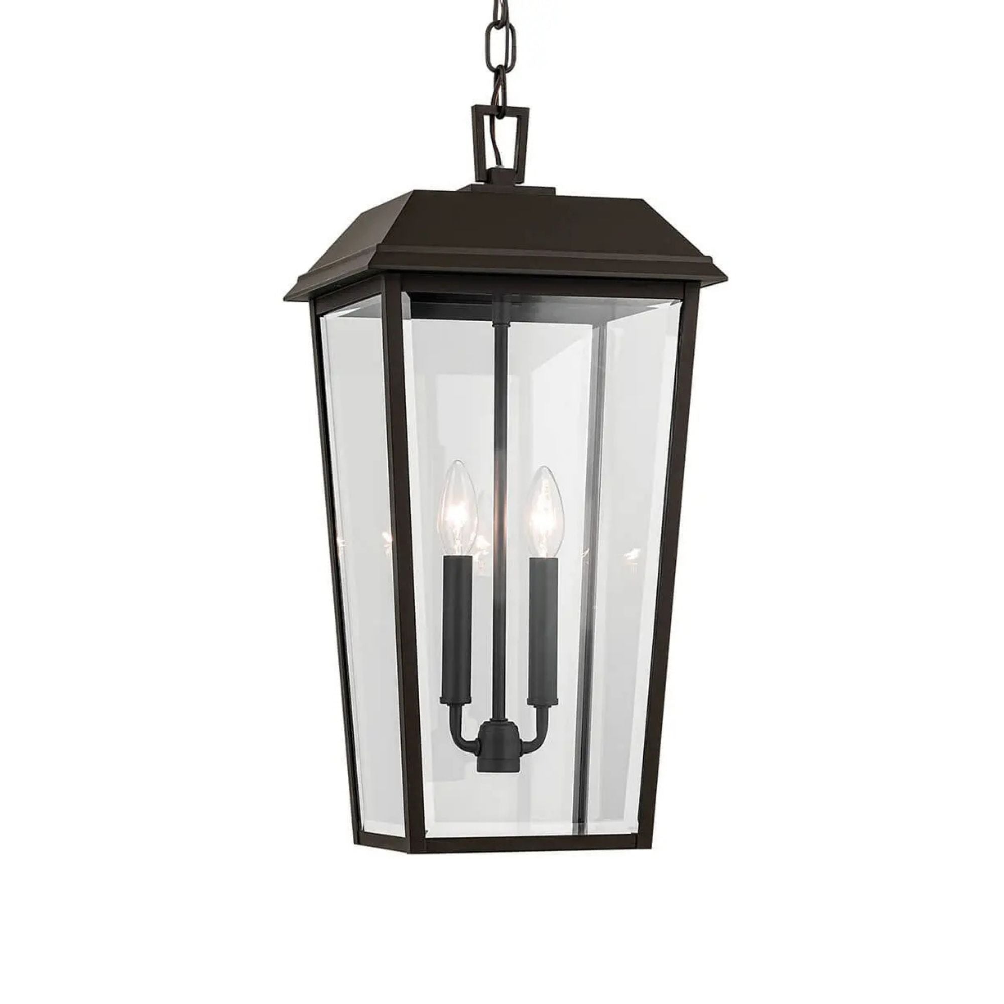 Kichler Lighting - Mathus 22" 2-Light Outdoor Pendant, Olde Bronze Finish | Bees Lighting