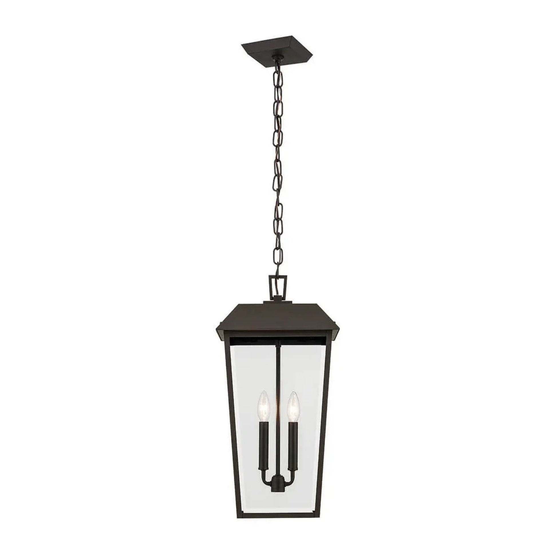 Kichler Lighting - Mathus 22" 2-Light Outdoor Pendant, Olde Bronze Finish | Bees Lighting